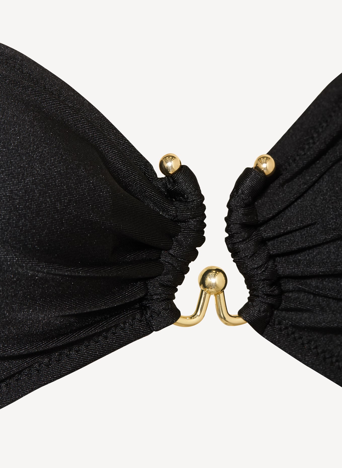 MRS & HUGS Bandeau-Bikini-Top: SCHWARZ