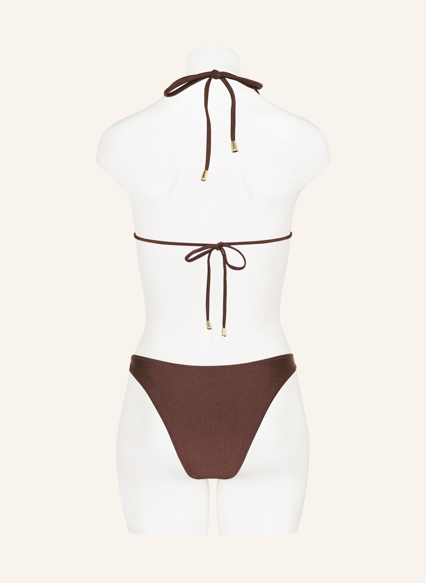 MRS & HUGS Brazylijskie figi bikini: CIEMNOBRĄZOWY