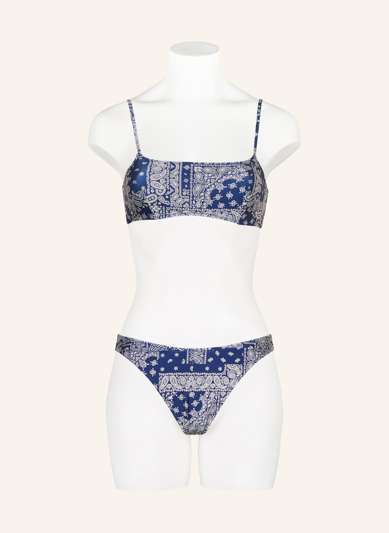 MRS & HUGS Brazylijskie figi bikini: GRANATOWY / KREMOWY