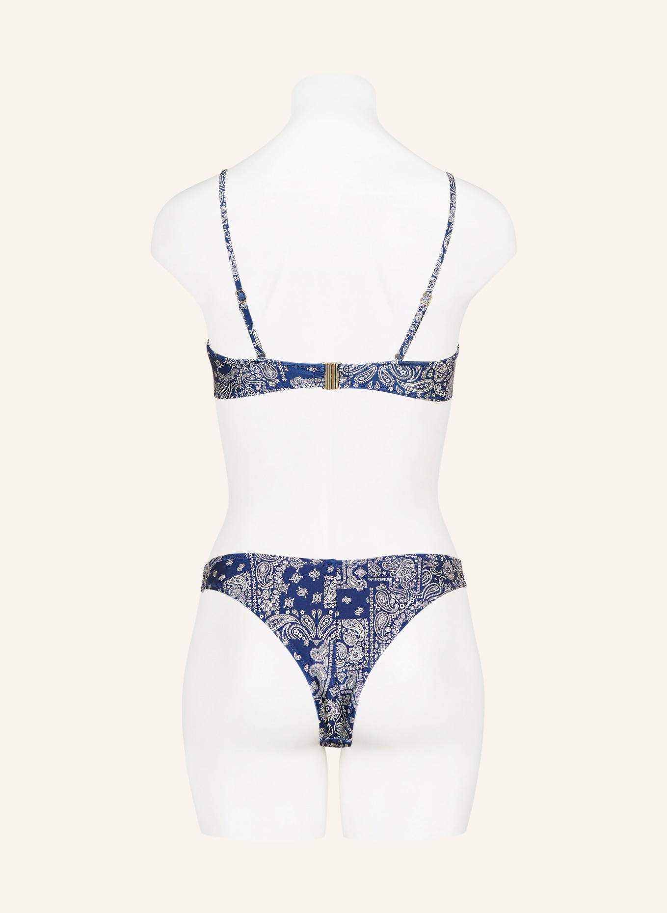 MRS & HUGS Brazylijskie figi bikini: GRANATOWY / KREMOWY