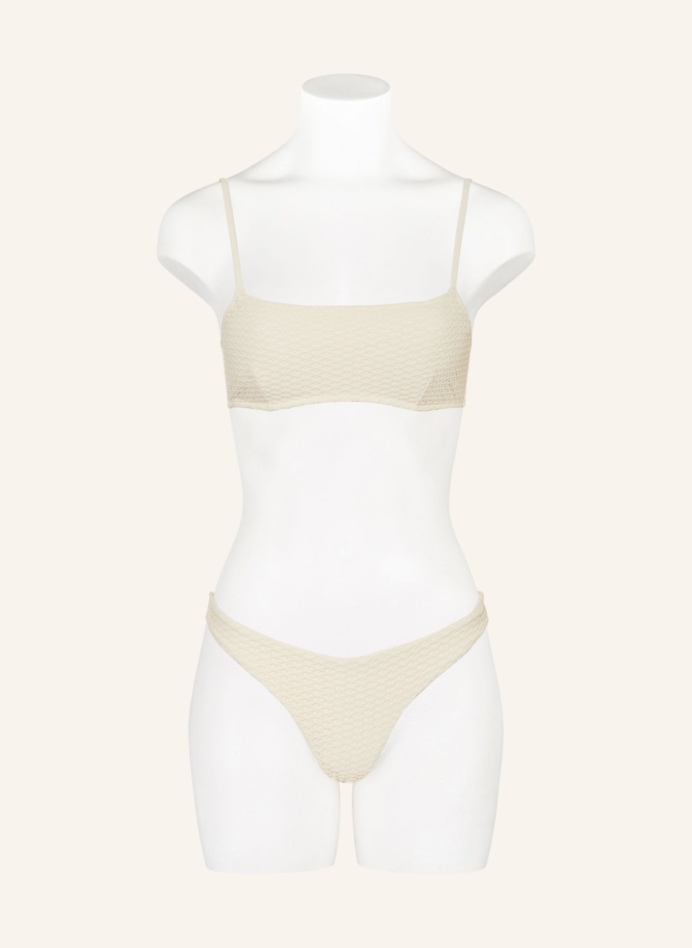 MRS & HUGS Gorsetowy top bikini: ECRU