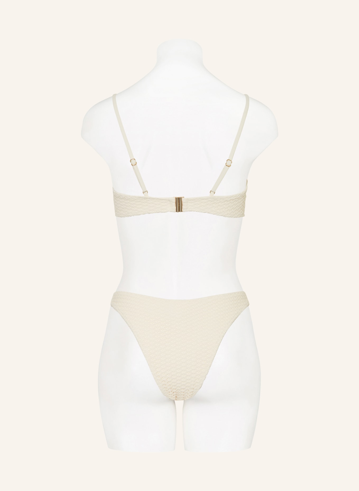 MRS & HUGS Gorsetowy top bikini: ECRU