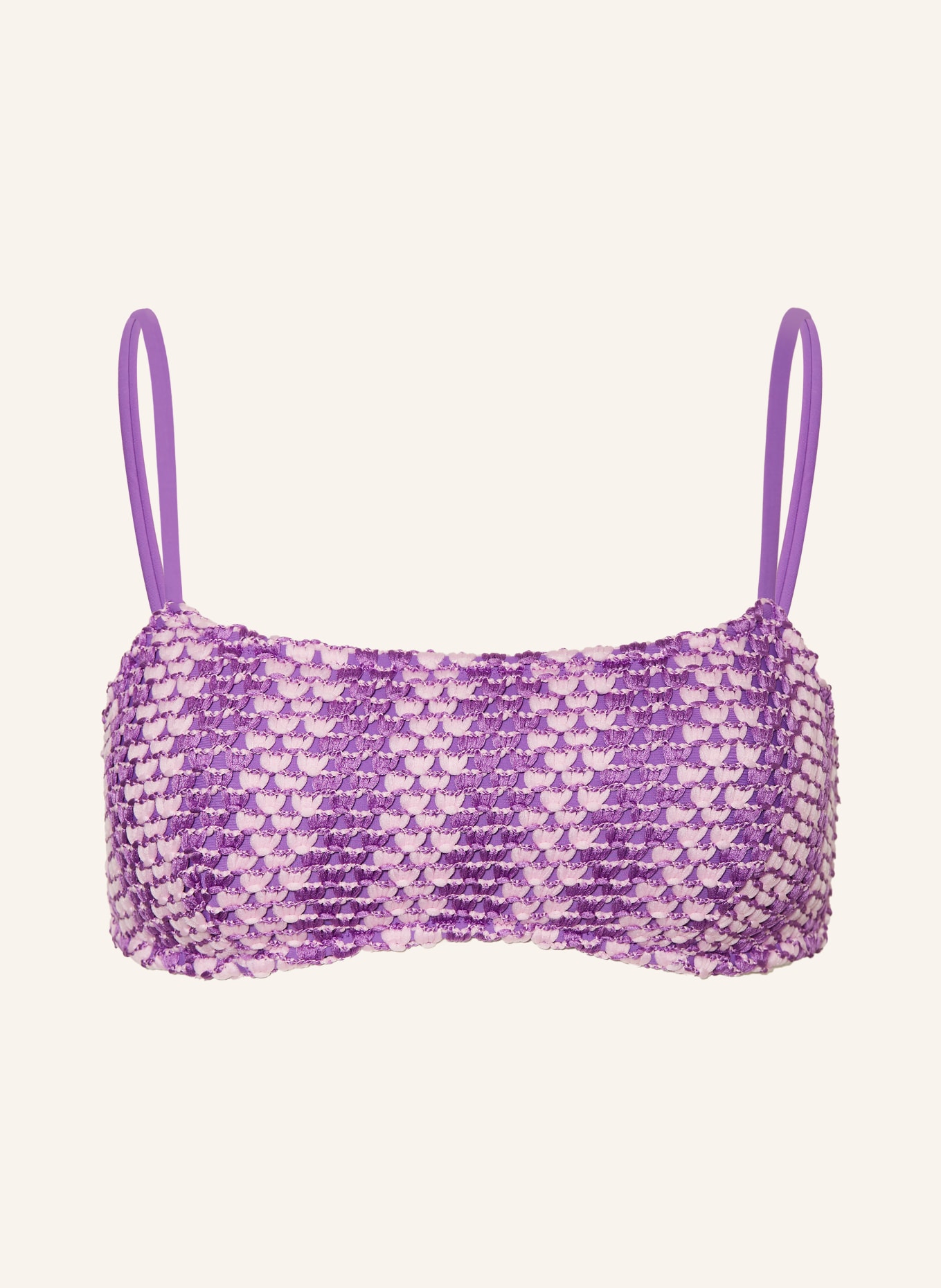 MRS & HUGS Gorsetowy top bikini: LILA / JASNOFIOLETOWY