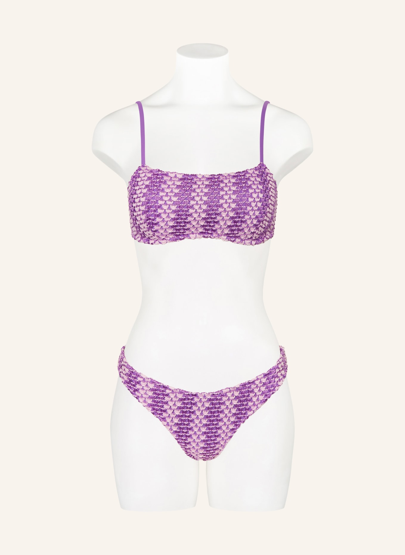 MRS & HUGS Gorsetowy top bikini: LILA / JASNOFIOLETOWY