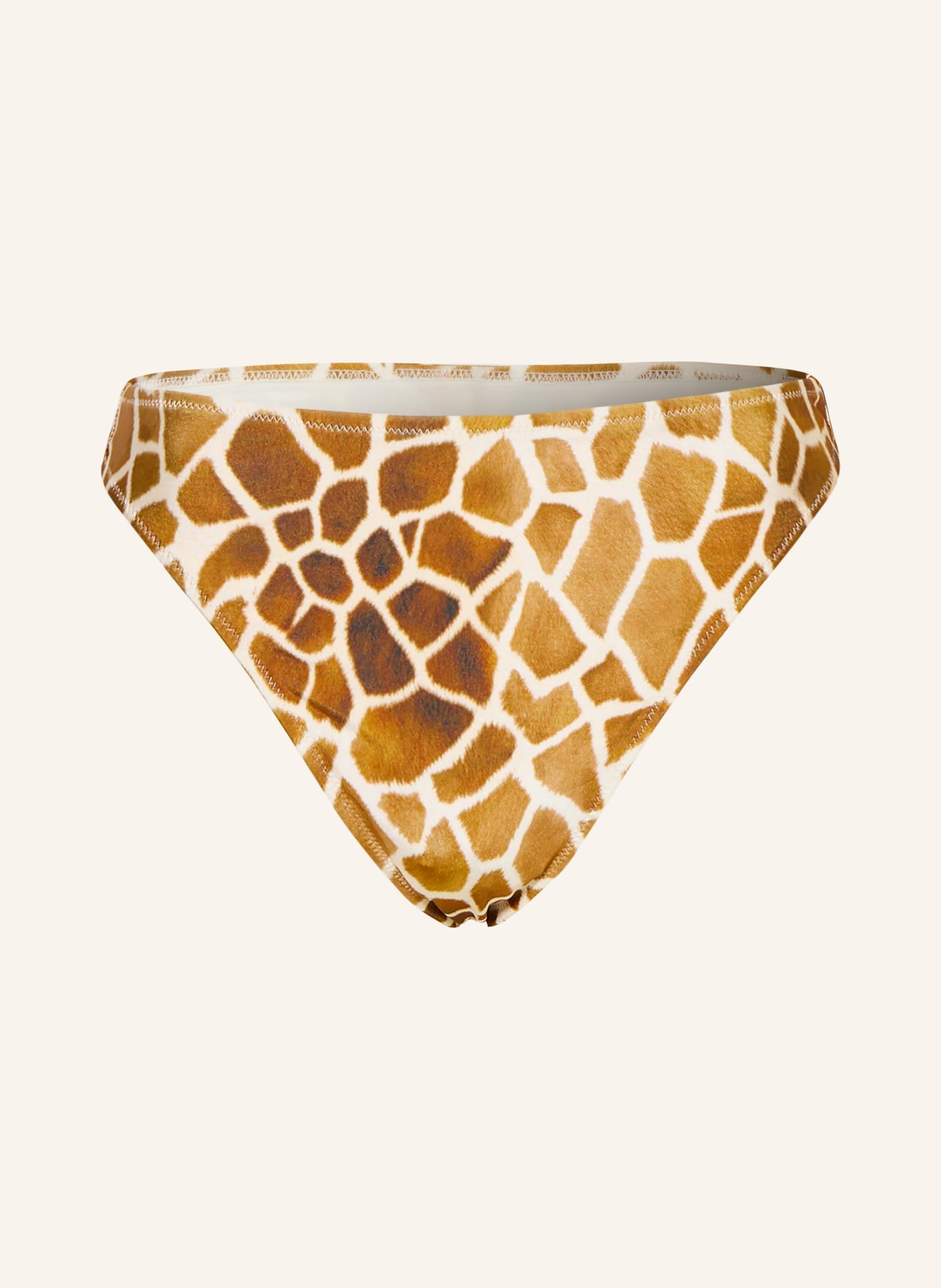 MRS & HUGS Majtki bikini z wysokim stanem: JASNOBRĄZOWY / KREMOWY