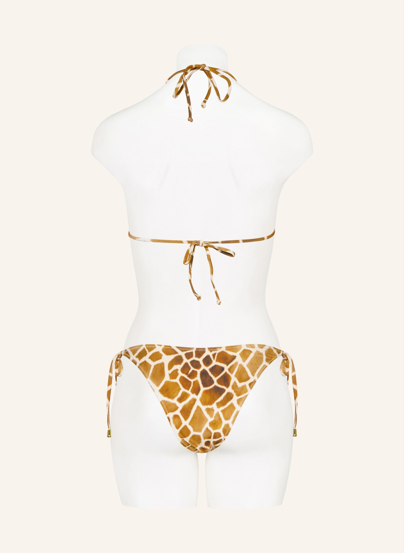 MRS & HUGS Trójkątne figi bikini: JASNOBRĄZOWY / KREMOWY