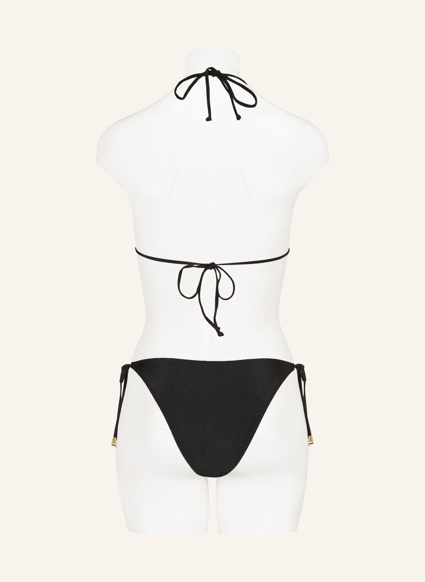 MRS & HUGS Trójkątny stanik bikini: CZARNY