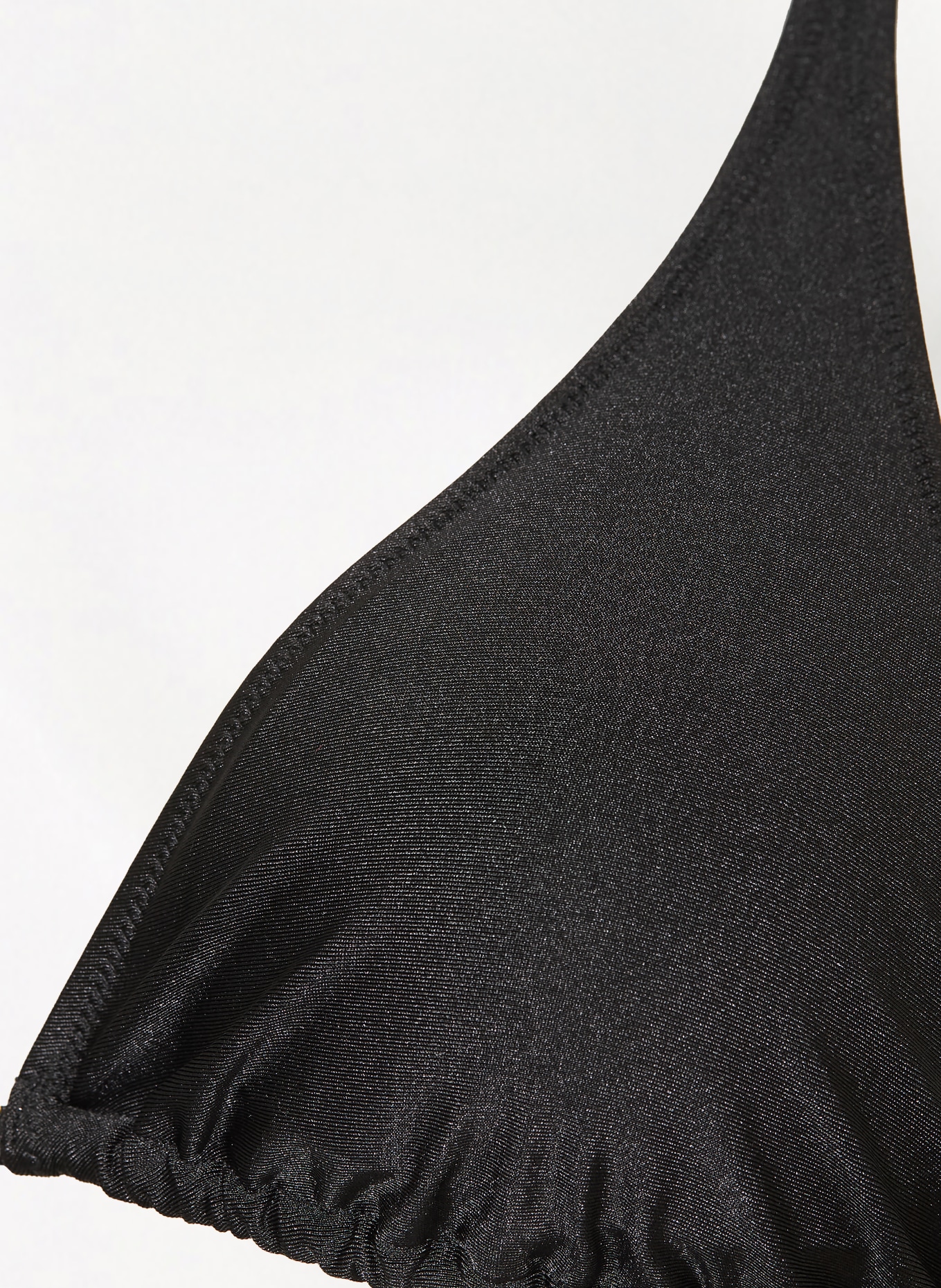 MRS & HUGS Trójkątny stanik bikini: CZARNY