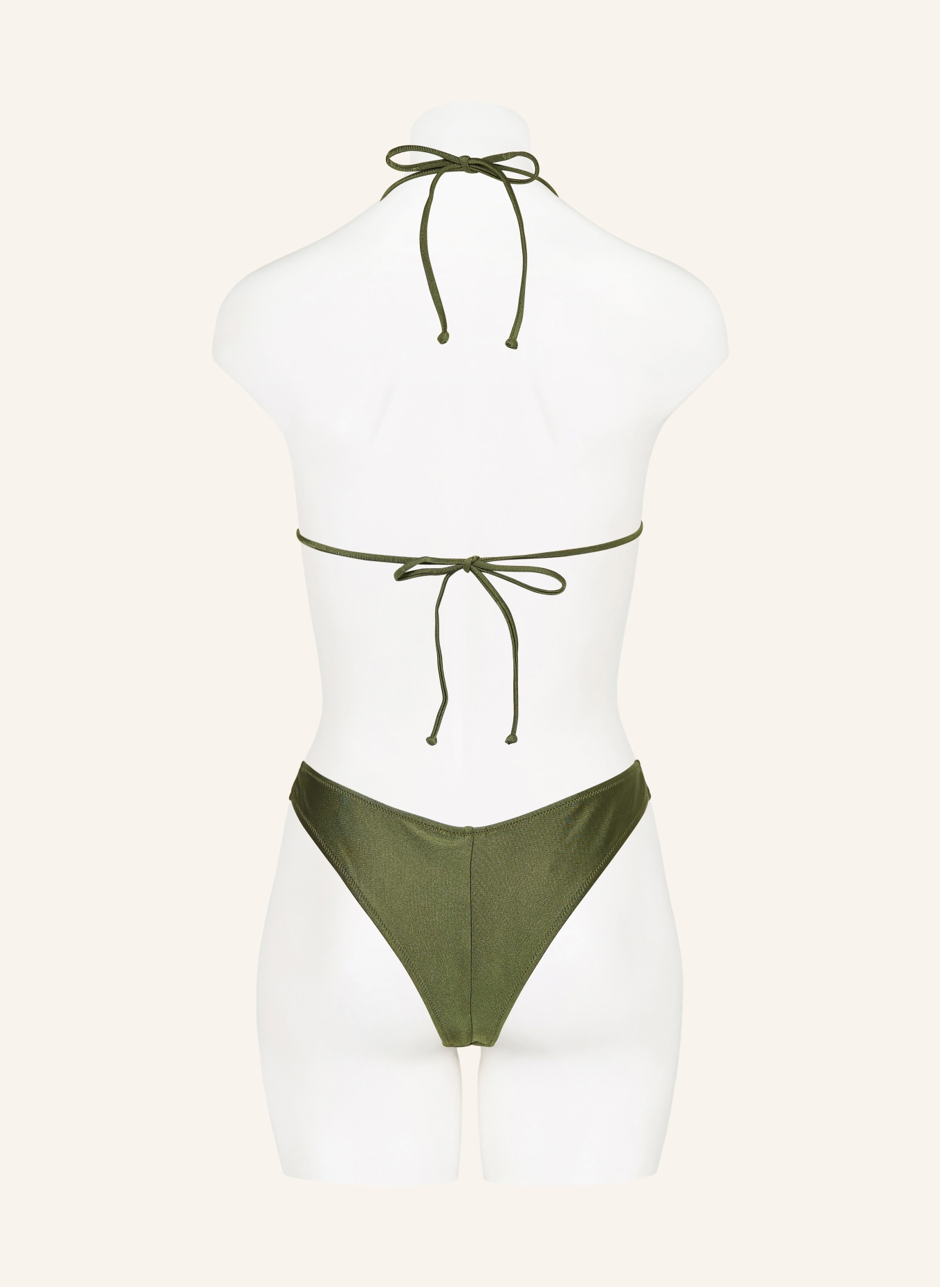 MRS & HUGS Triangle bikini top: OLIVE