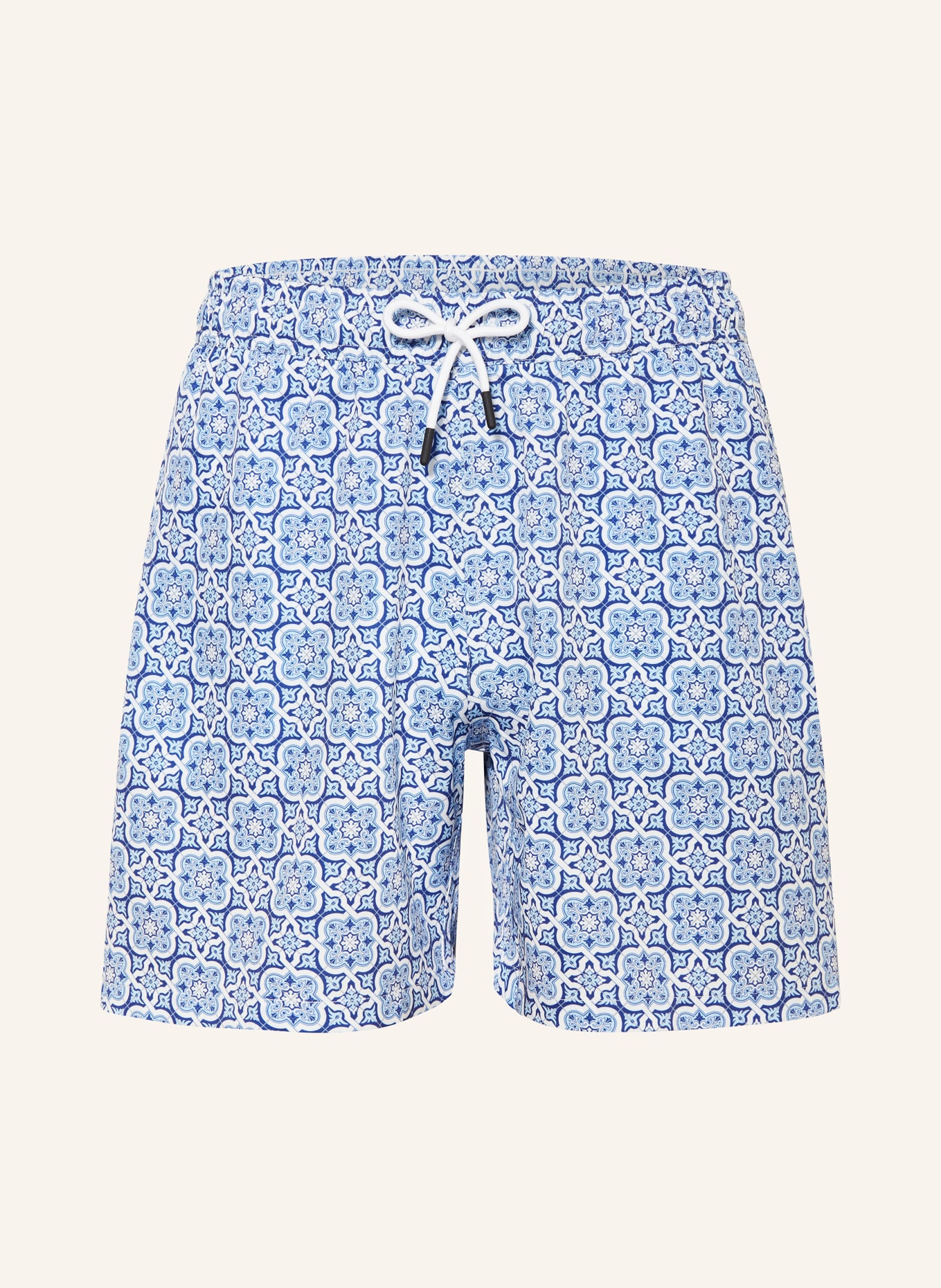 PAUL Badeshorts: HELLBLAU / BLAU / WEISS