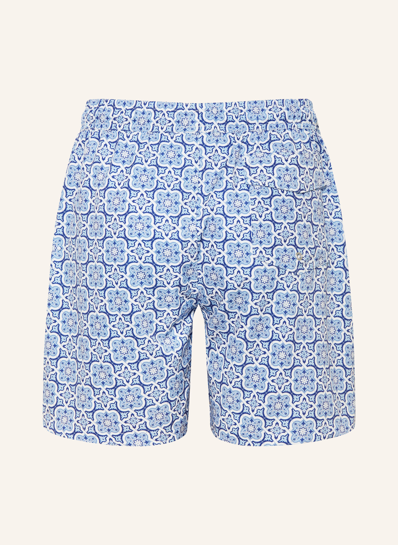 PAUL Badeshorts: HELLBLAU / BLAU / WEISS
