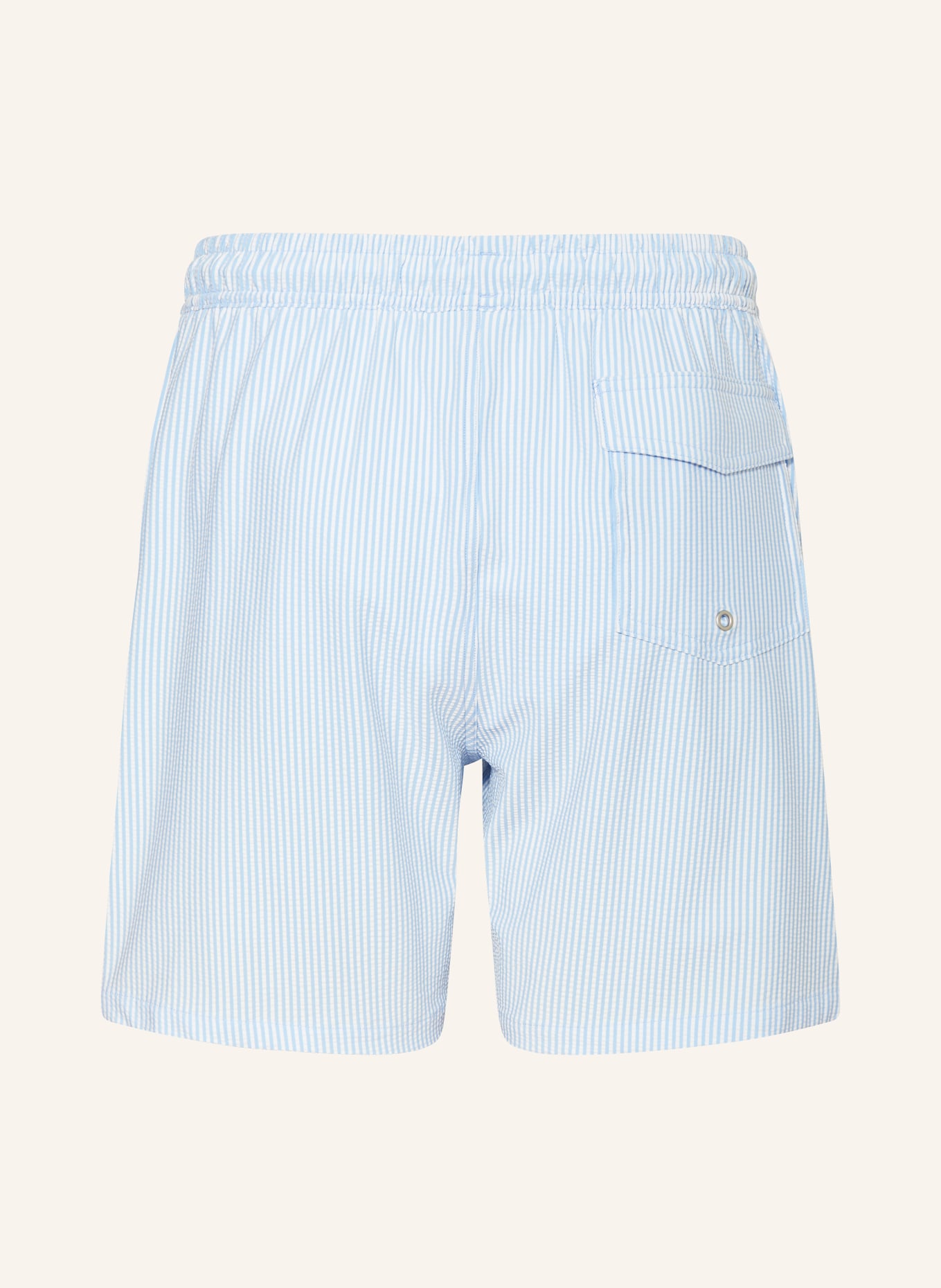 PAUL Badeshorts: HELLBLAU / WEISS