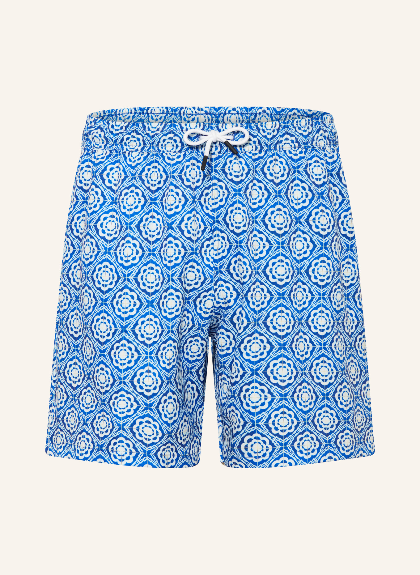 PAUL Badeshorts: BLAU / CREME