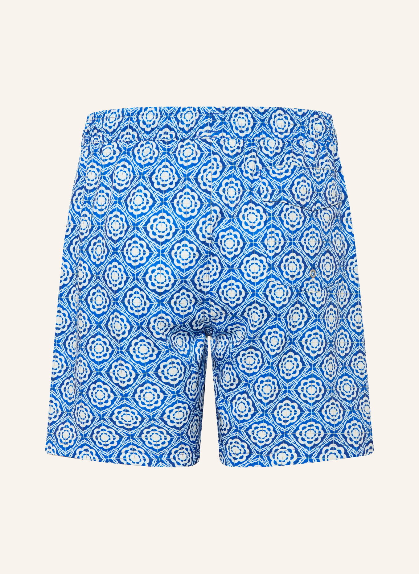 PAUL Badeshorts: BLAU / CREME