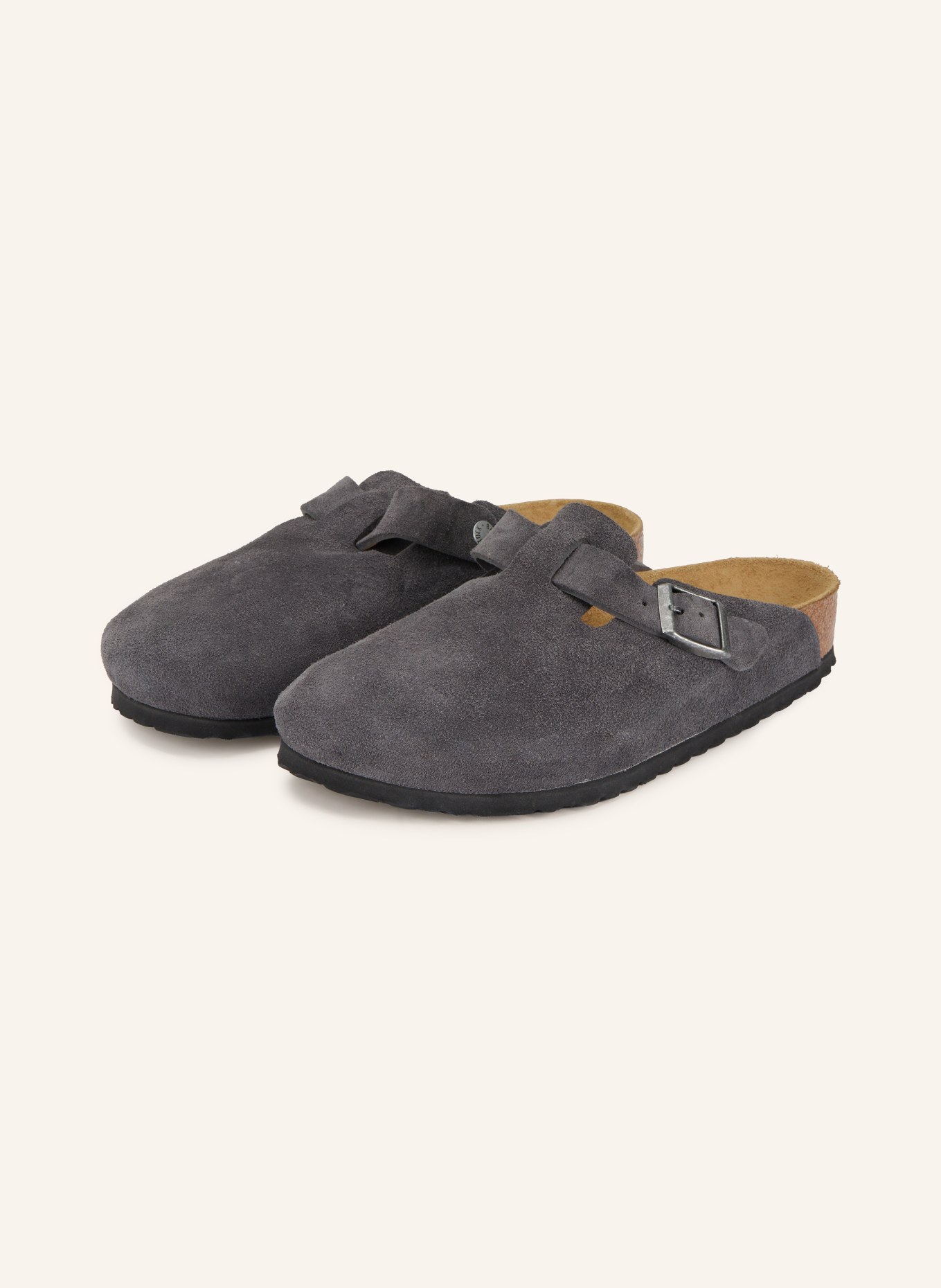 BIRKENSTOCK Pantoletten BOSTON: DUNKELGRAU
