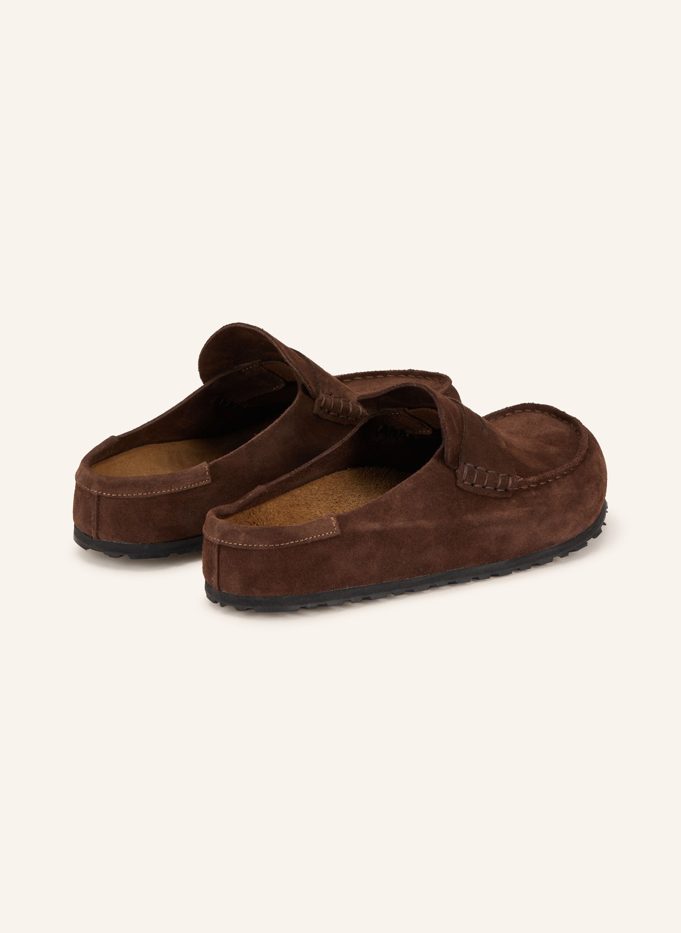 BIRKENSTOCK Pantoletten NAPLES WRAPPED: DUNKELBRAUN