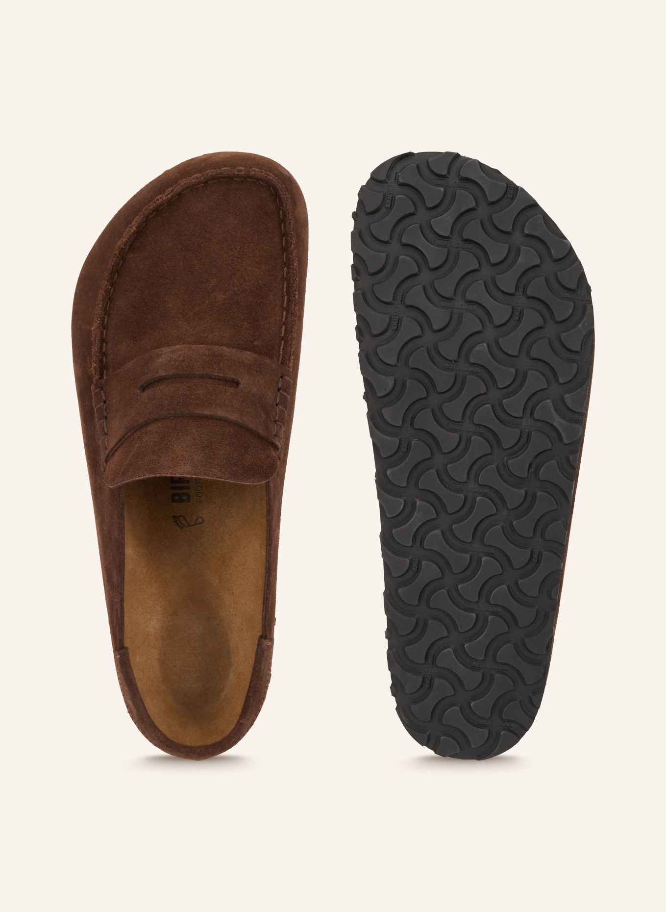 BIRKENSTOCK Pantoletten NAPLES WRAPPED: DUNKELBRAUN