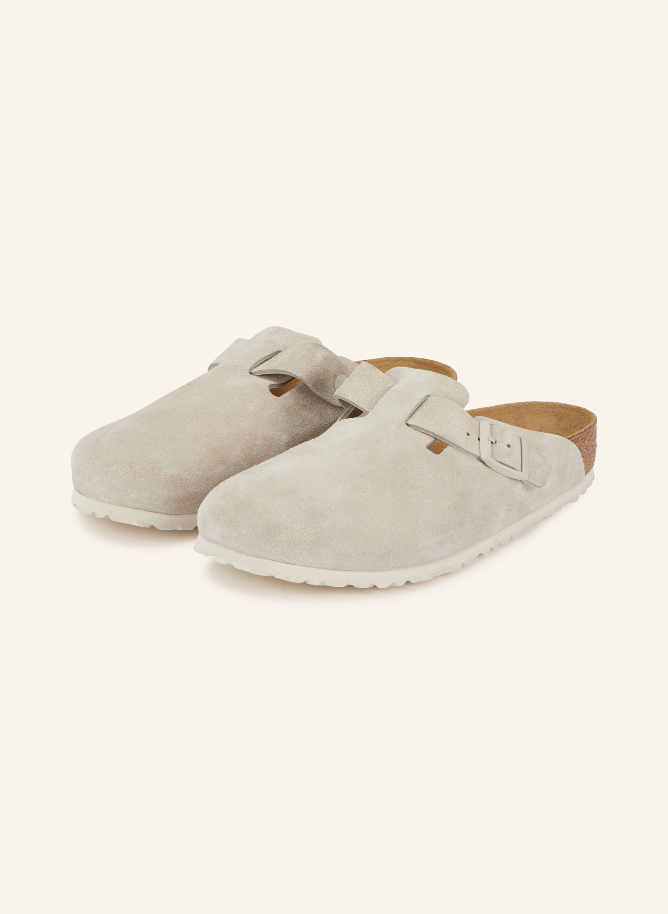 BIRKENSTOCK Pantoletten BOSTON: HELLGRAU