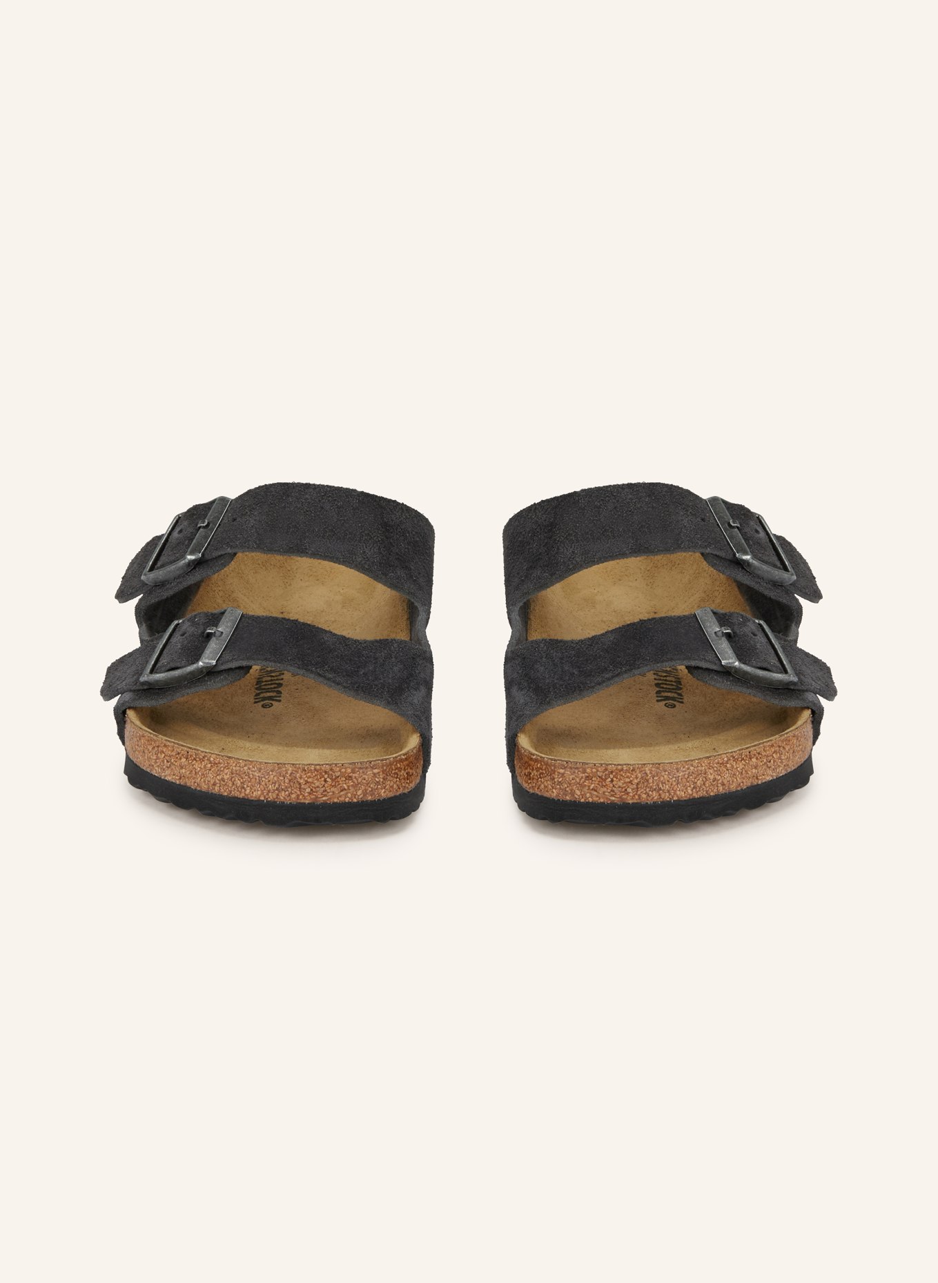 BIRKENSTOCK ARIZONA mules: DARK GRAY