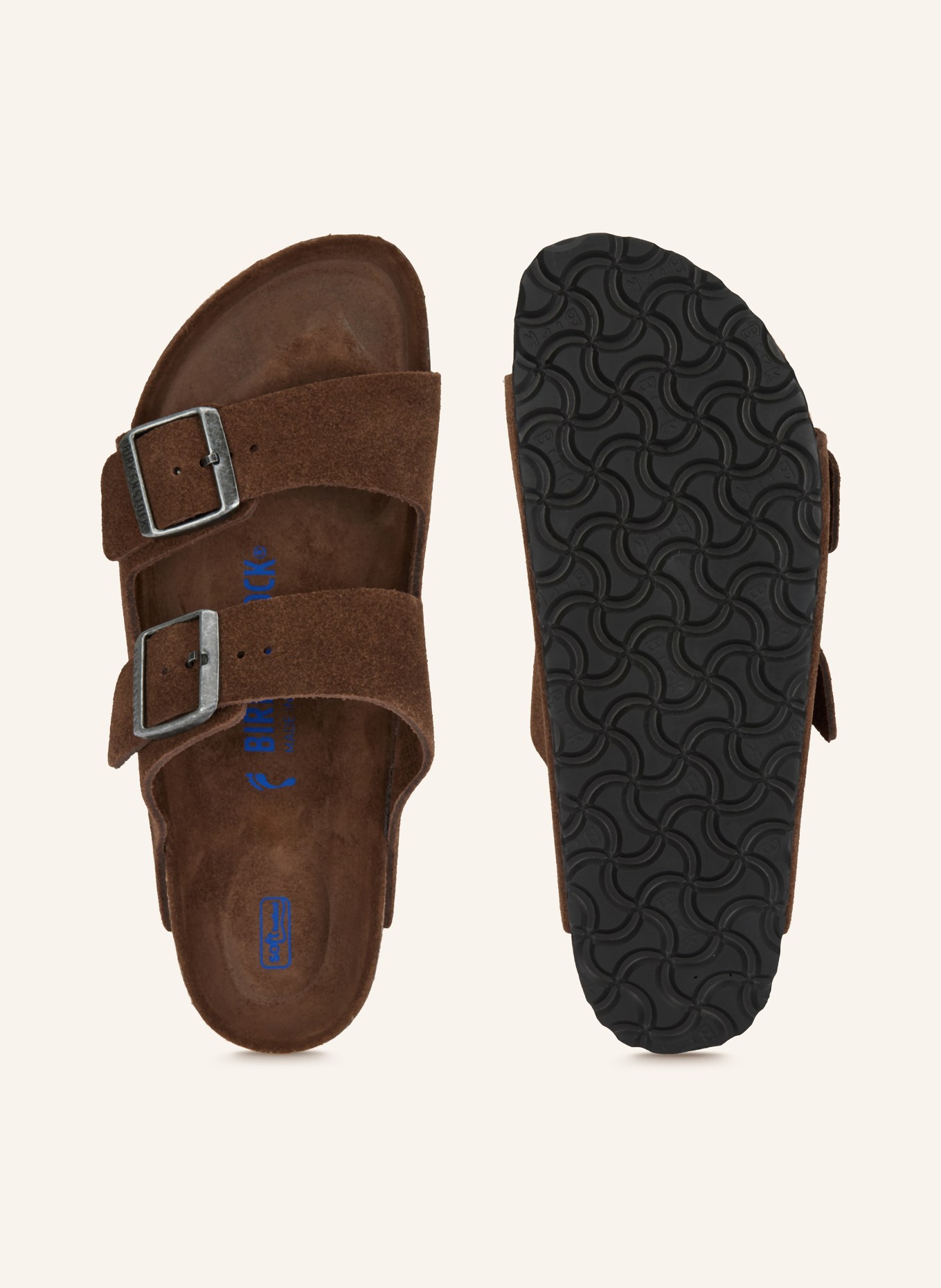 BIRKENSTOCK Klapki ARIZONA: CIEMNOBRĄZOWY