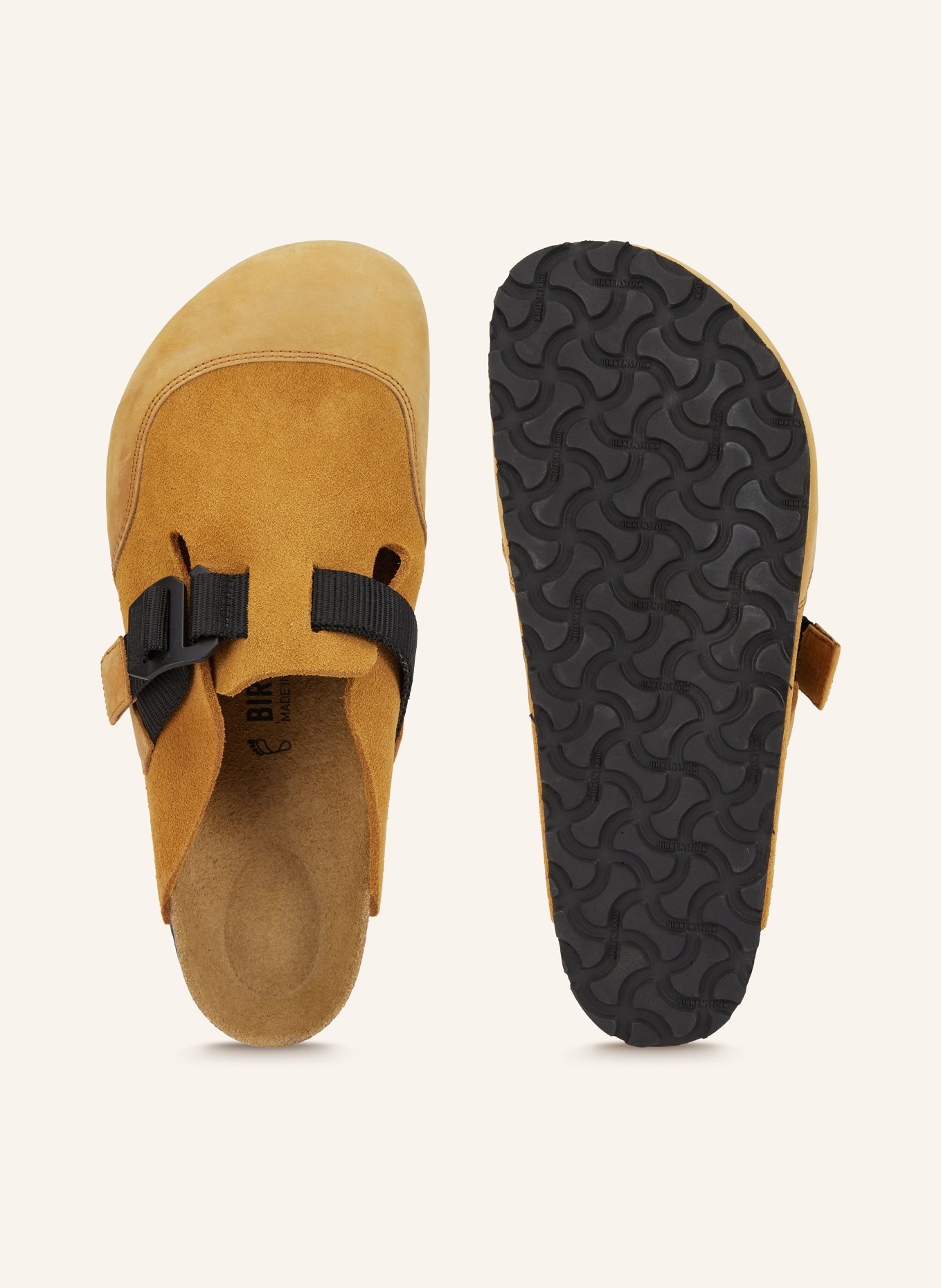 BIRKENSTOCK Pantofle BOSTON NOVA 2.0: TMAVĚ ŽLUTÁ