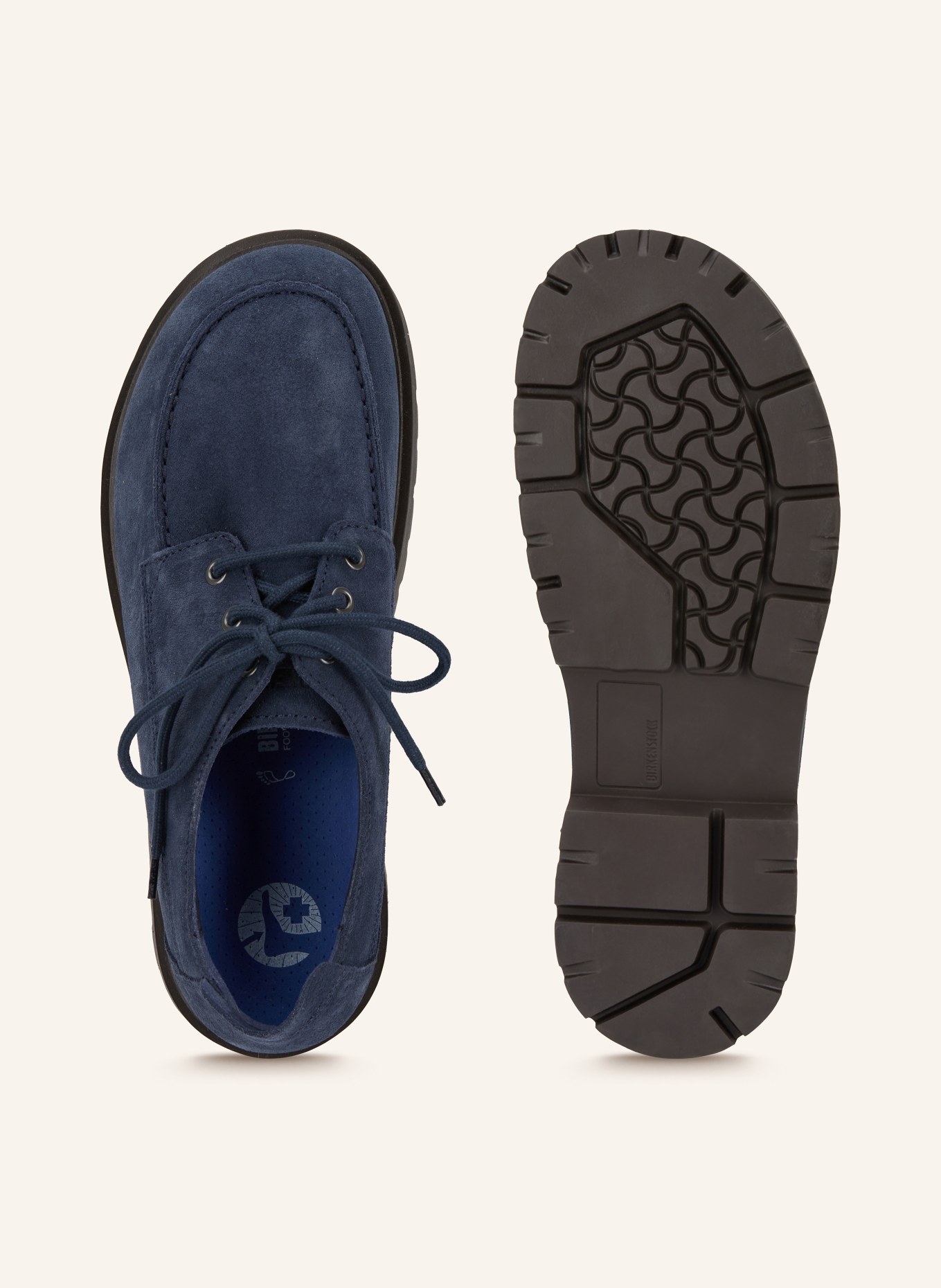 BIRKENSTOCK Schnürer HIGHWOOD MOC LACE: DUNKELBLAU