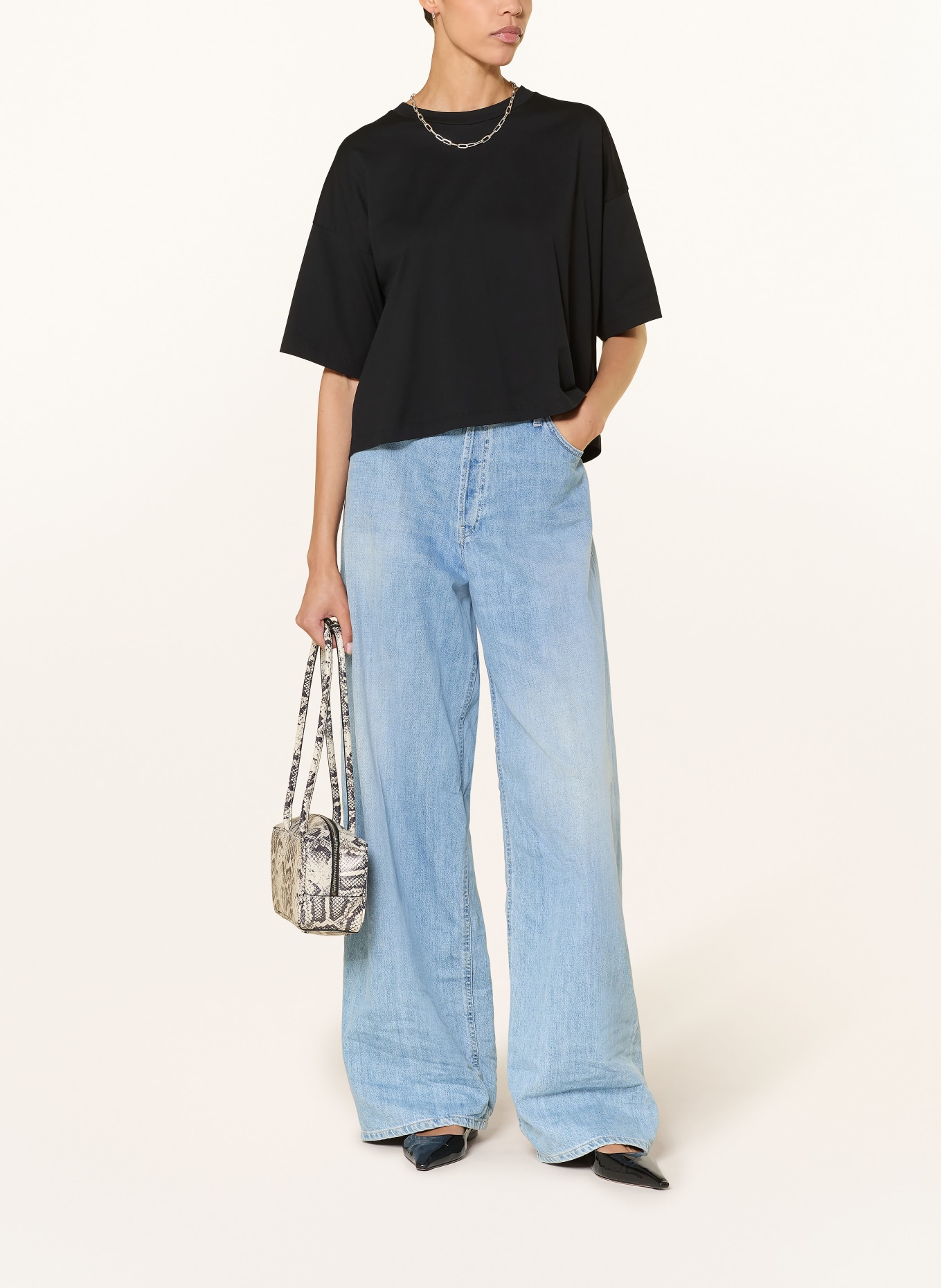 Dondup tričko: ČERNÁ