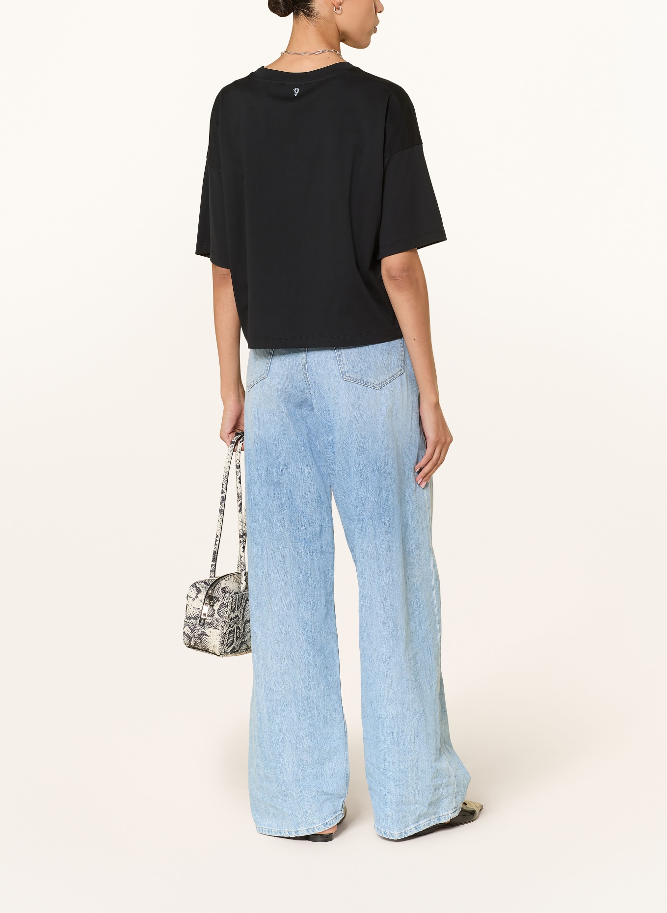 Dondup tričko: ČERNÁ