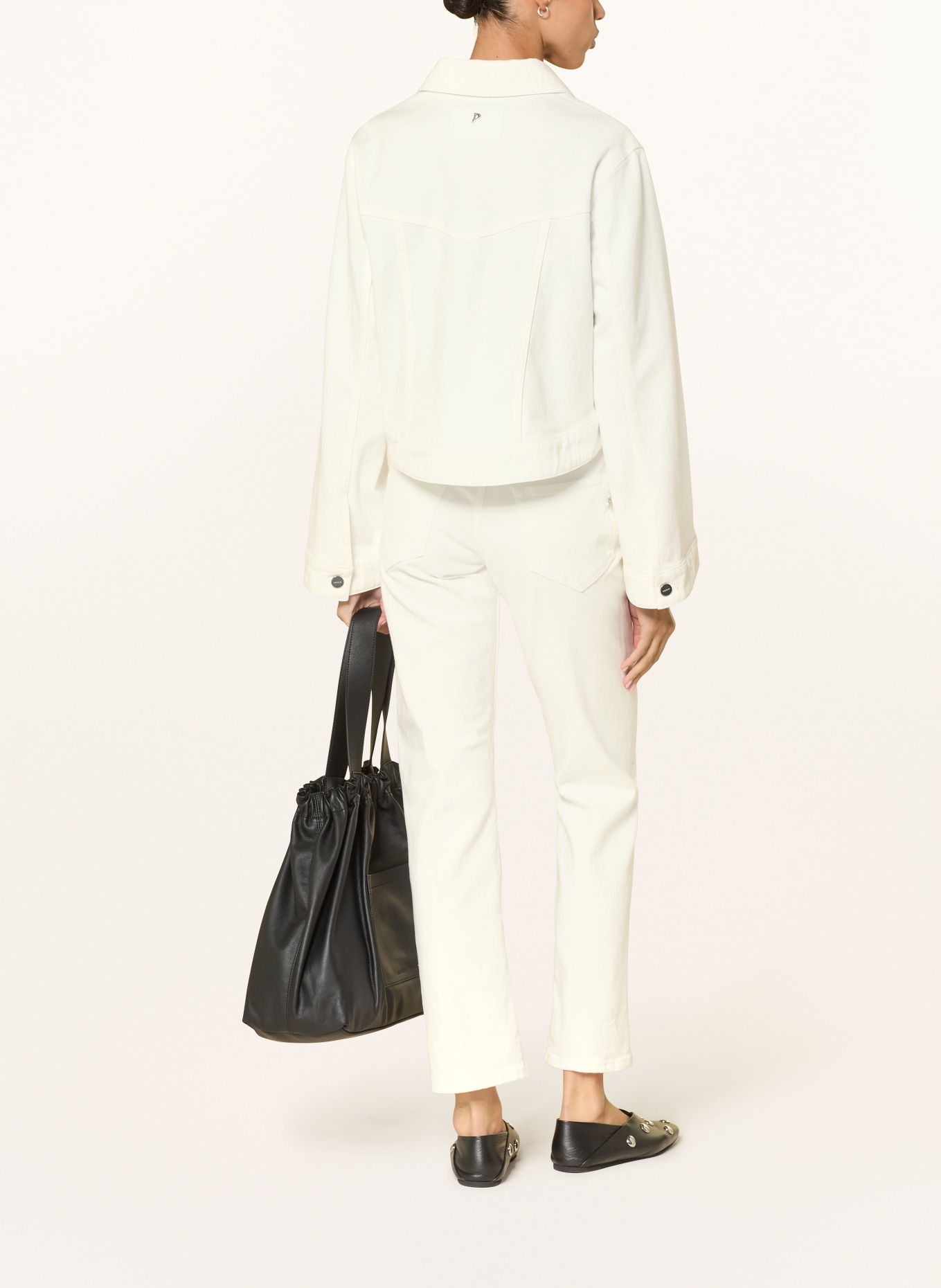 Dondup denim jacket: WHITE