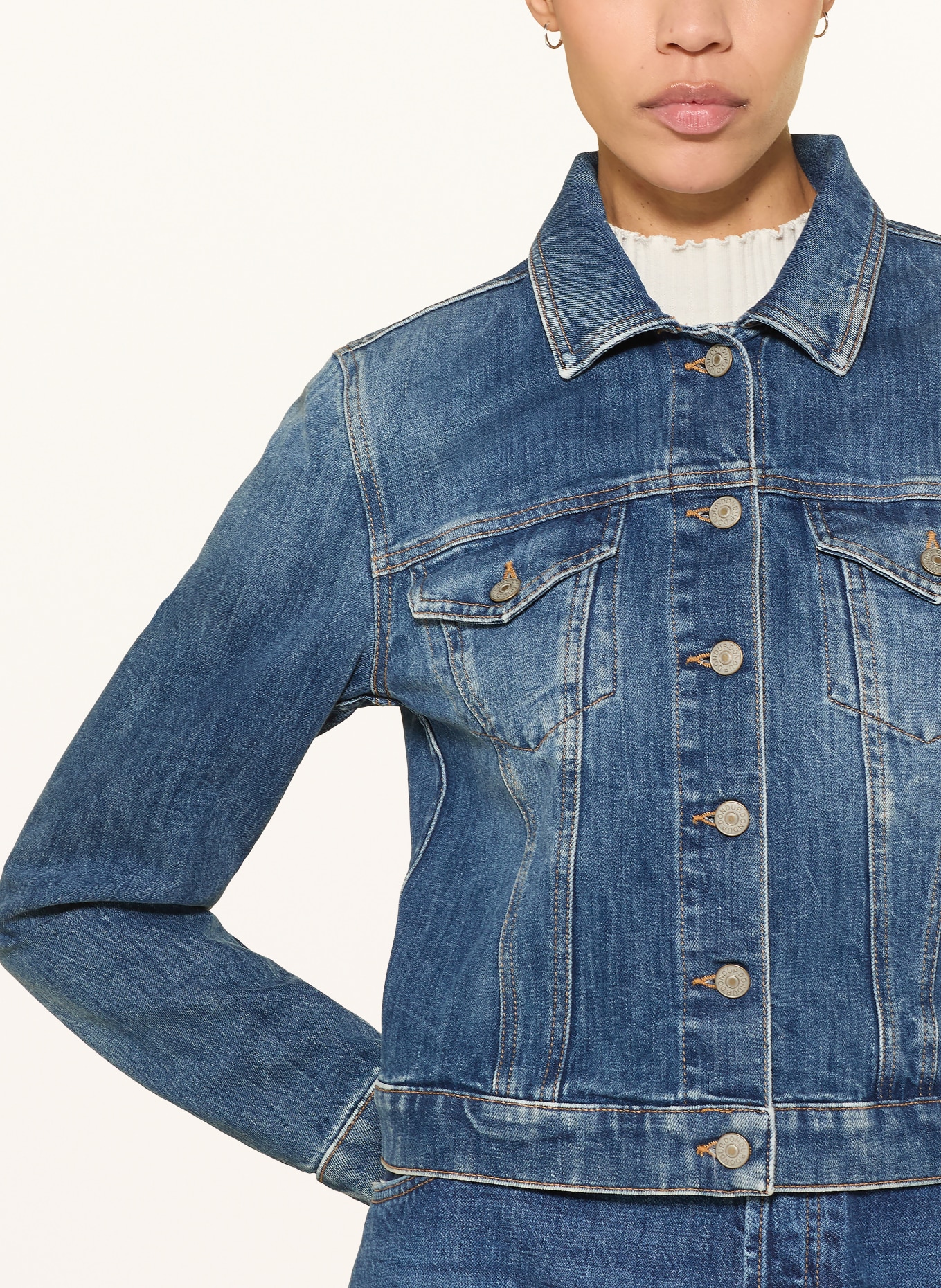 Dondup spijkerjasje: DONKERBLAUW