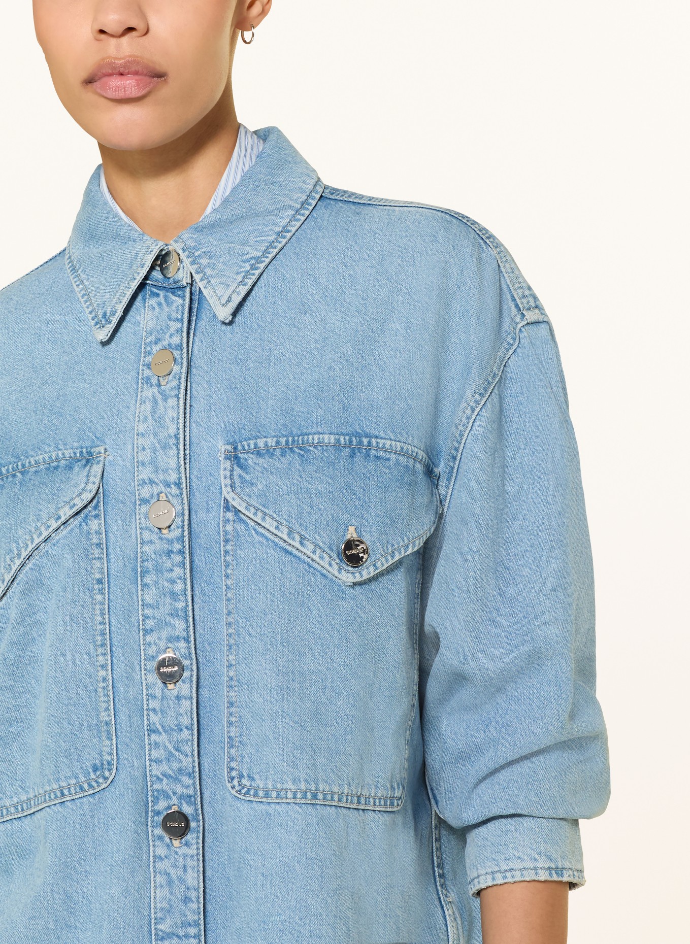 Dondup Jeans-Overshirt: HELLBLAU