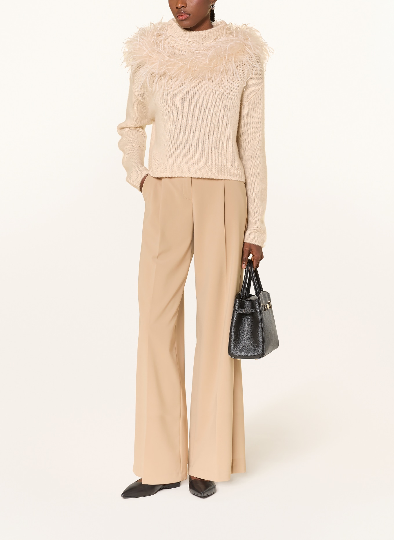 HEMISPHERE Pullover mit Cashmere: BEIGE