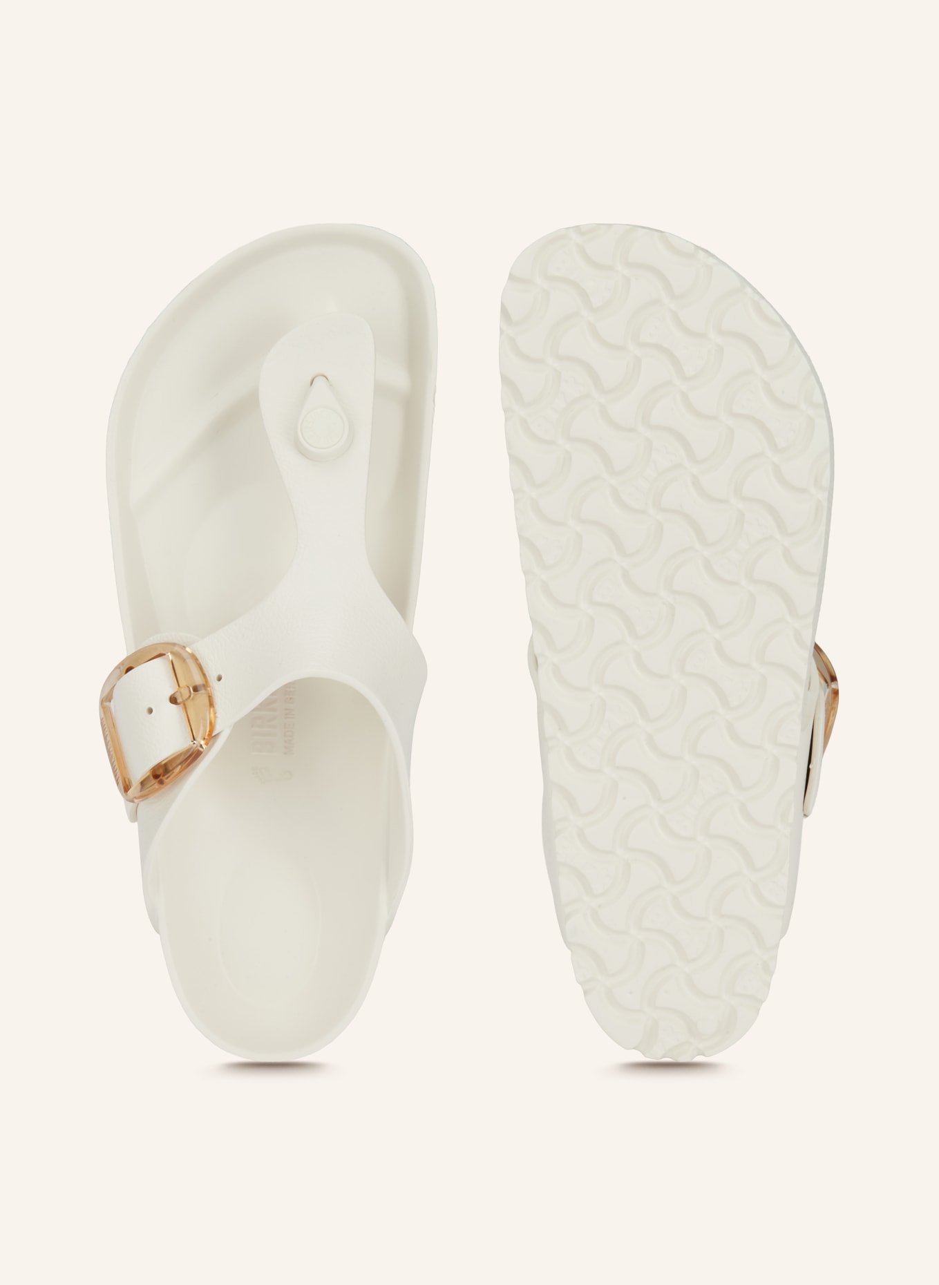 BIRKENSTOCK Separator palców GIZEH BIG BUCKLE EVA: ECRU