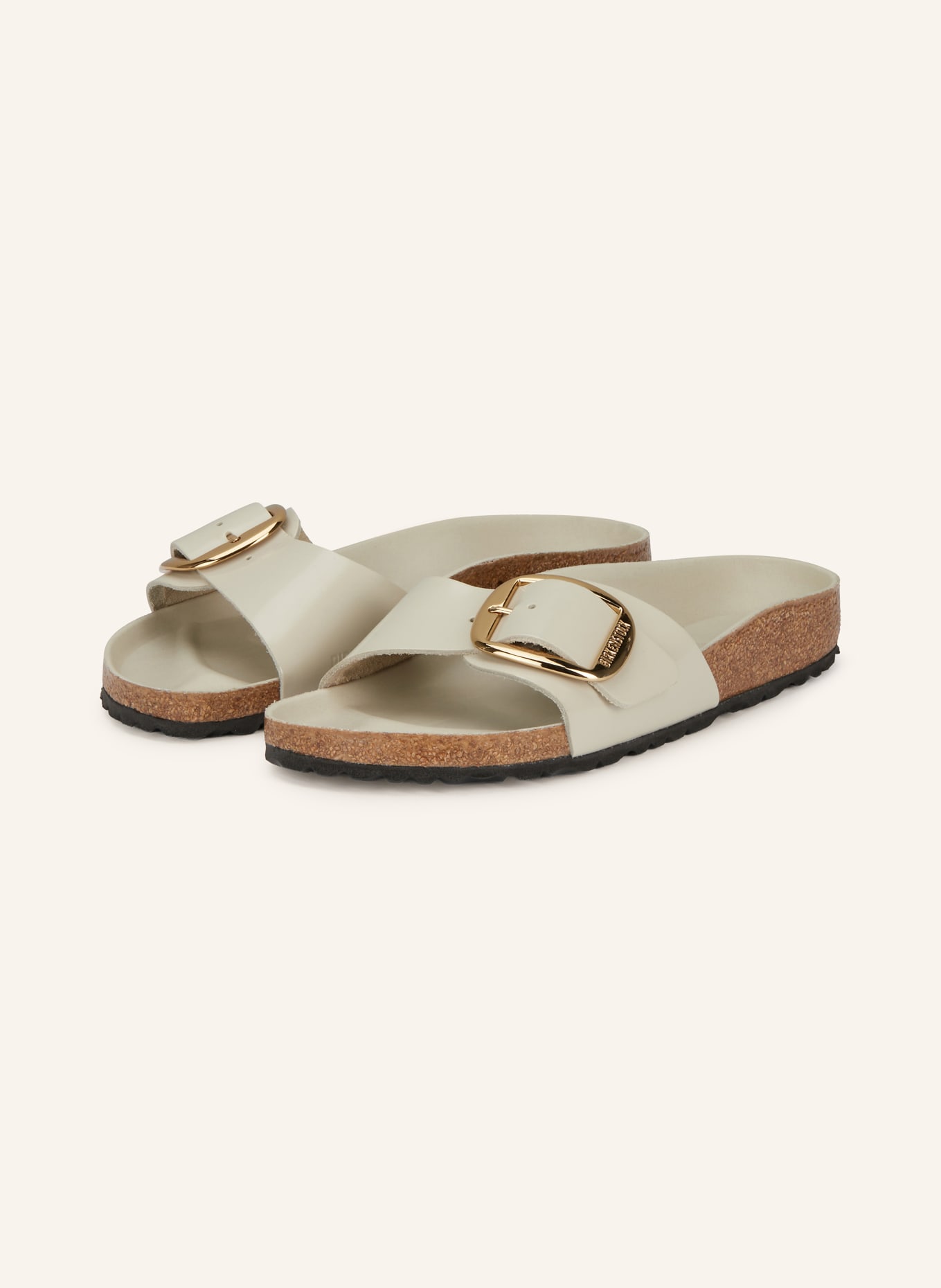 BIRKENSTOCK MADRID BIG BUCKLE mules: CREAM
