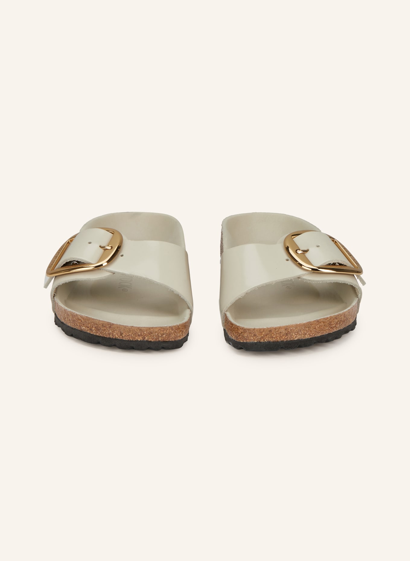 BIRKENSTOCK MADRID BIG BUCKLE mules: CREAM