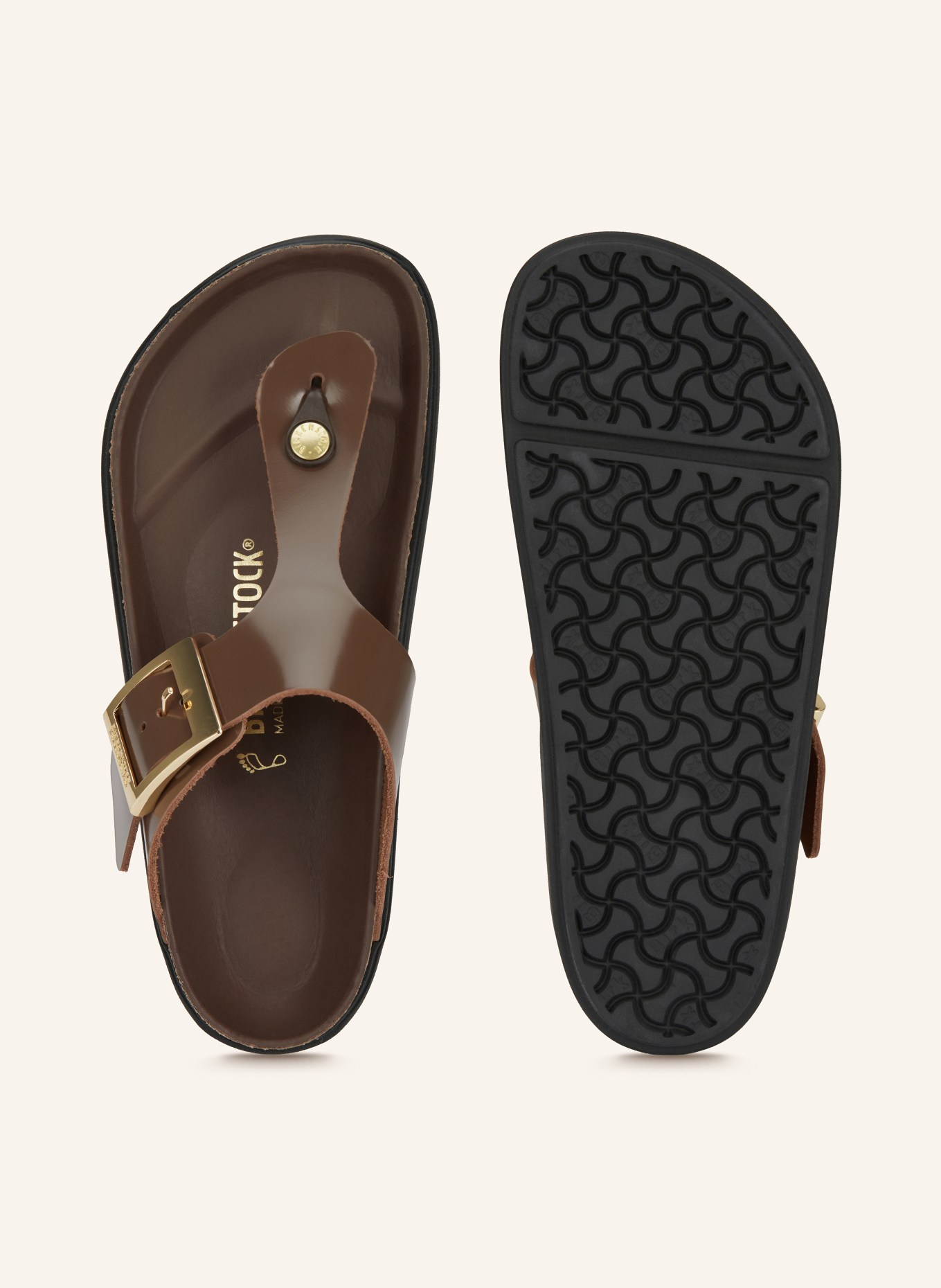 BIRKENSTOCK GIZEH Toe Separators: DARK BROWN