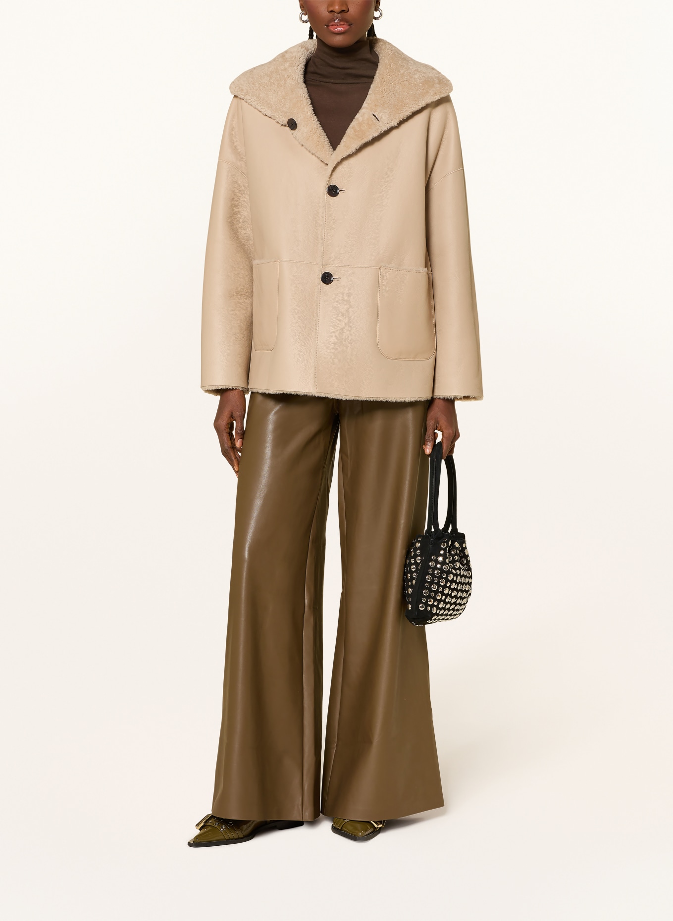 ARMA Lederjacke ISABELLA zum Wenden: CREME