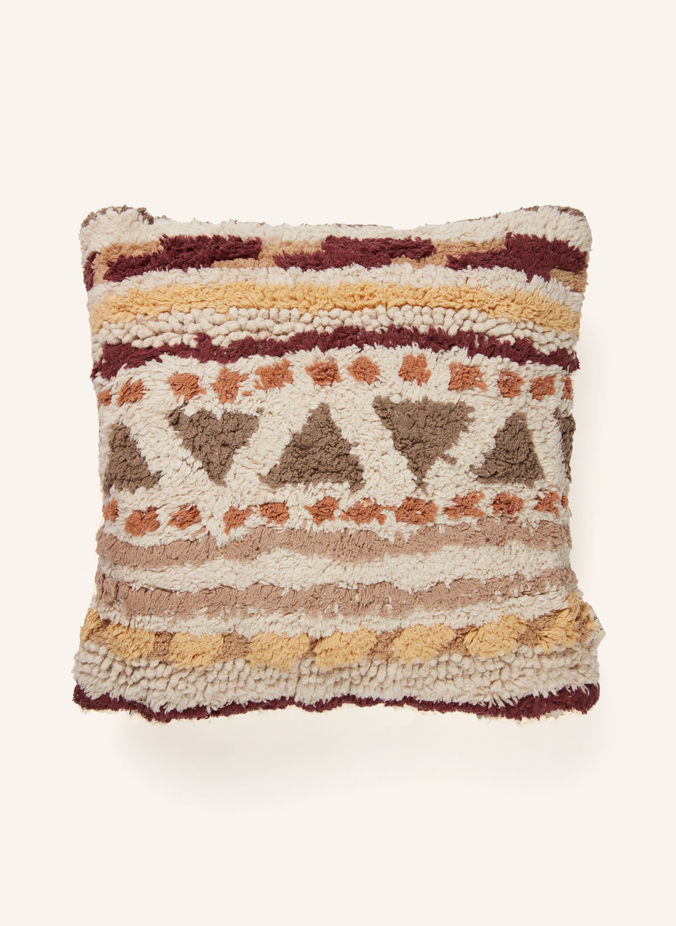 LORENA CANALS Dekokissen SISTAN: CREME / DUNKELBRAUN / BEIGE