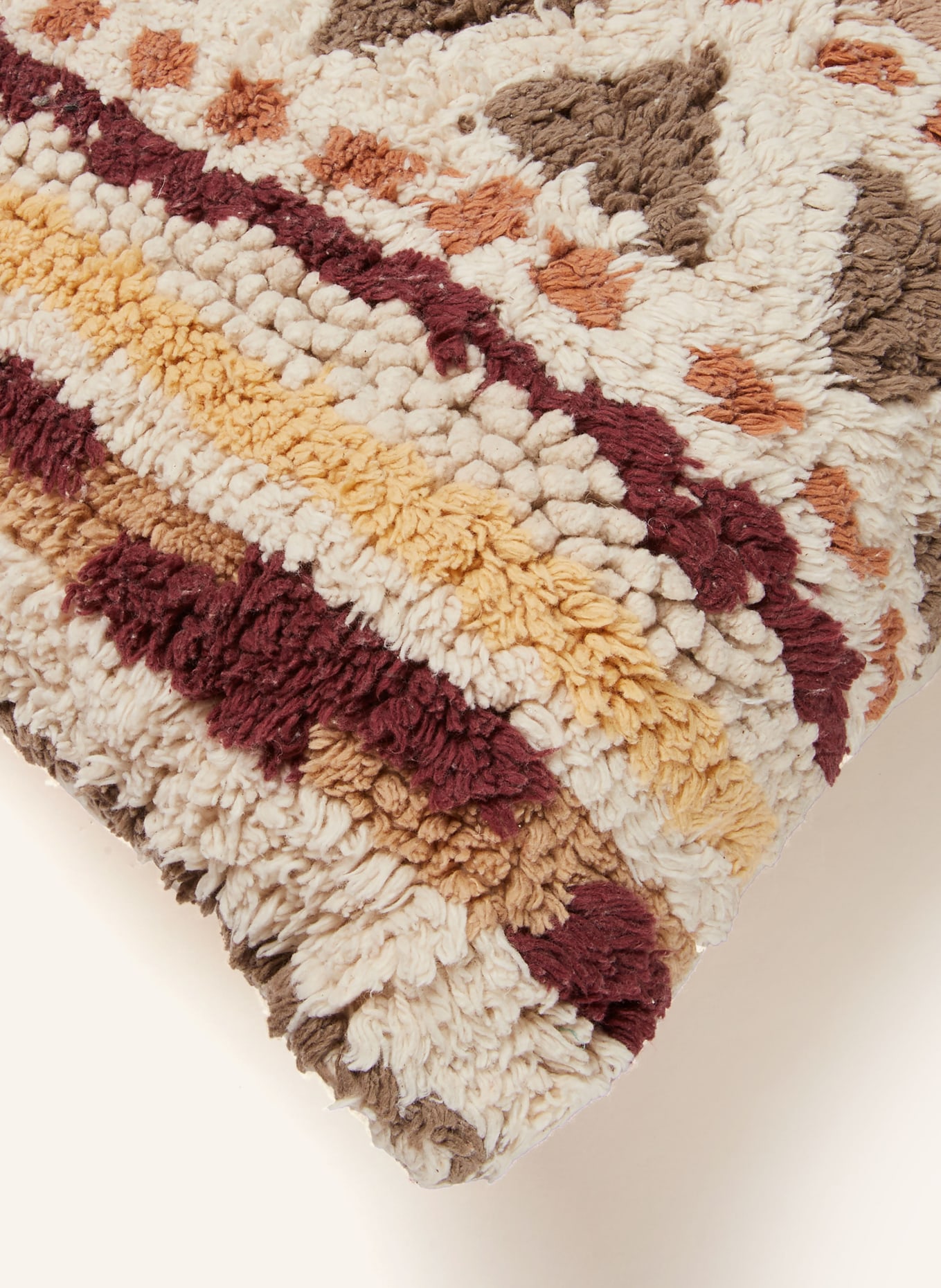 LORENA CANALS Dekokissen SISTAN: CREME / DUNKELBRAUN / BEIGE