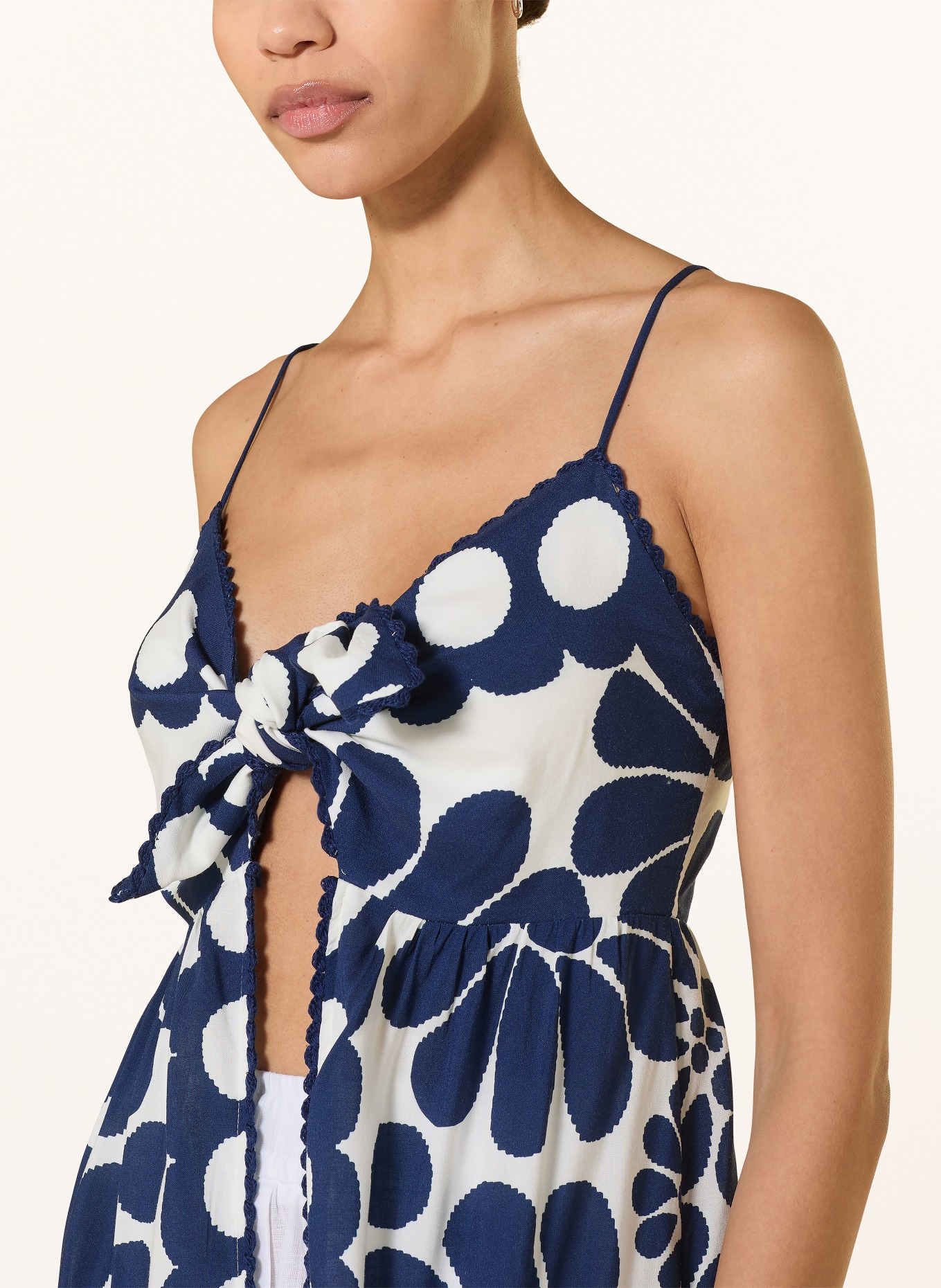 FARM RIO Strandkleid PALERMO: DUNKELBLAU / WEISS