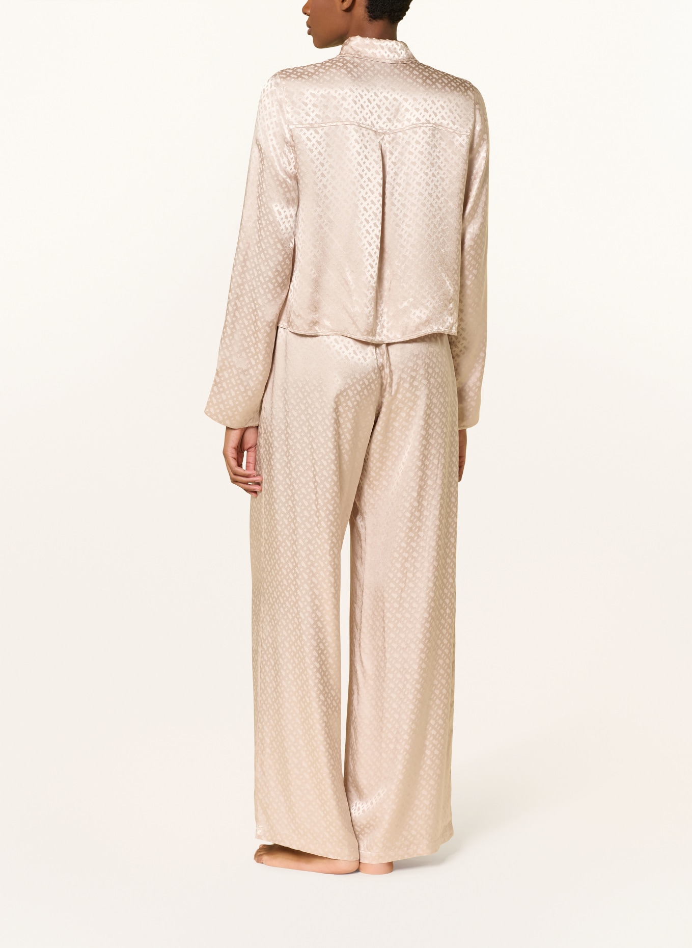 BOSS Schlafhose MONOGRAM: BEIGE