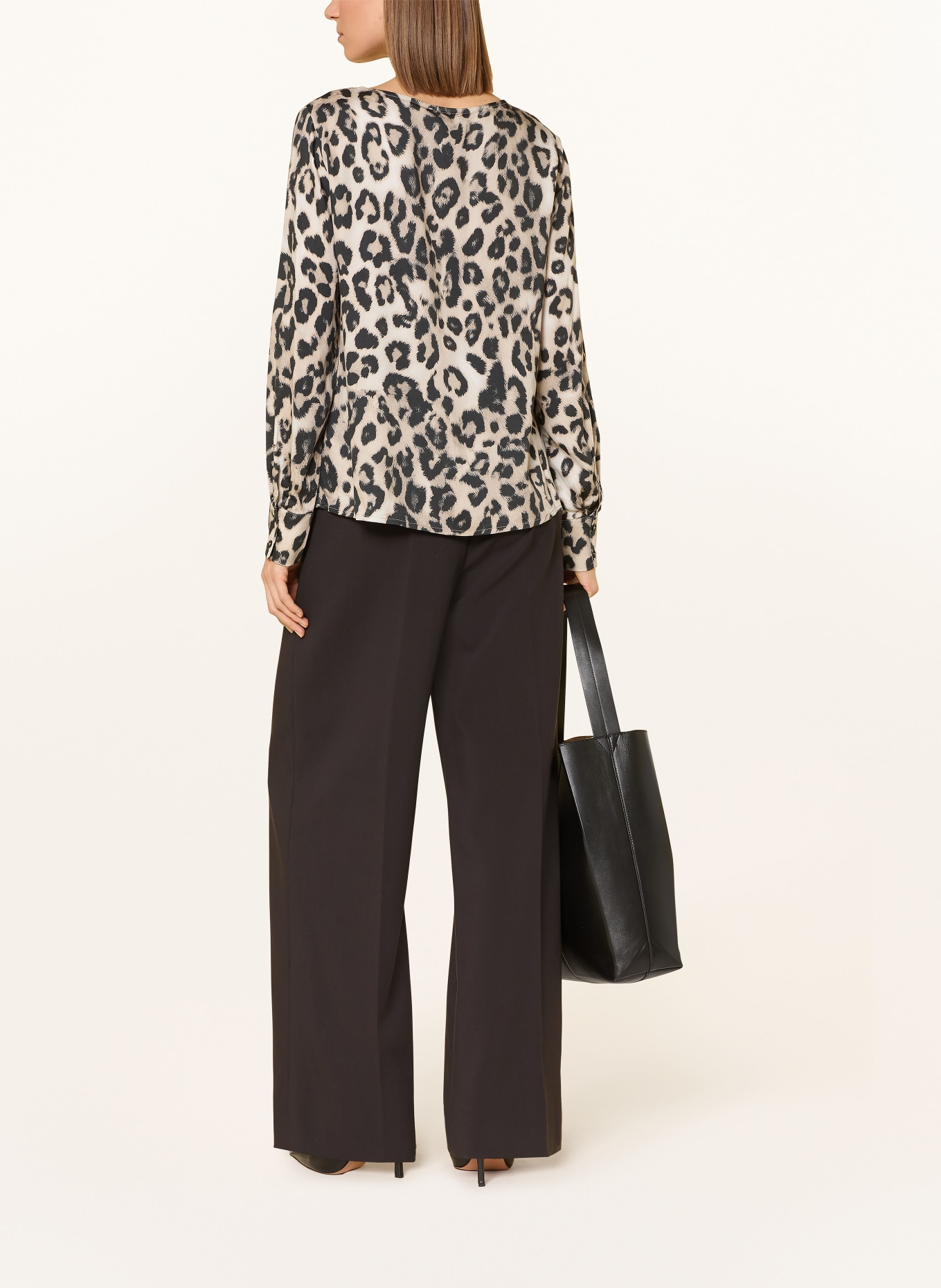 monari Blusenshirt: BEIGE / SCHWARZ