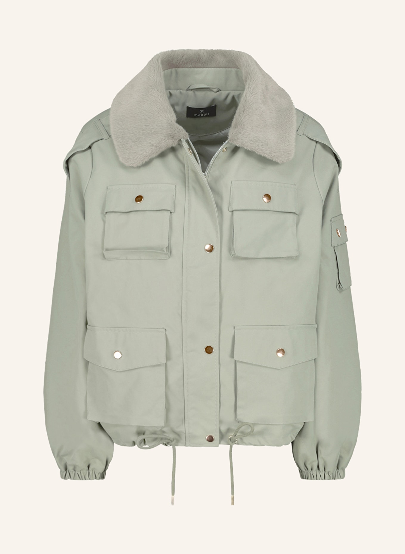 monari Jacke mit Kunstfell: KHAKI