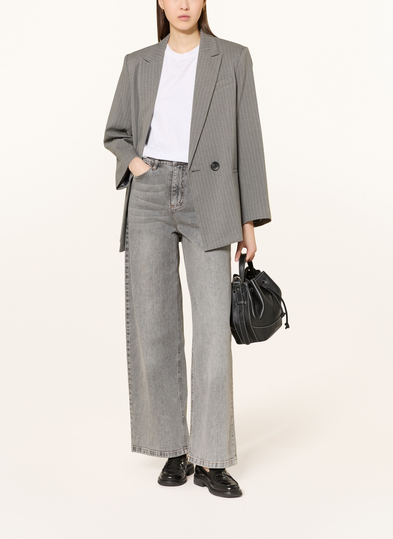 InWear Blazer HOSANNAIW: HELLGRAU / WEISS