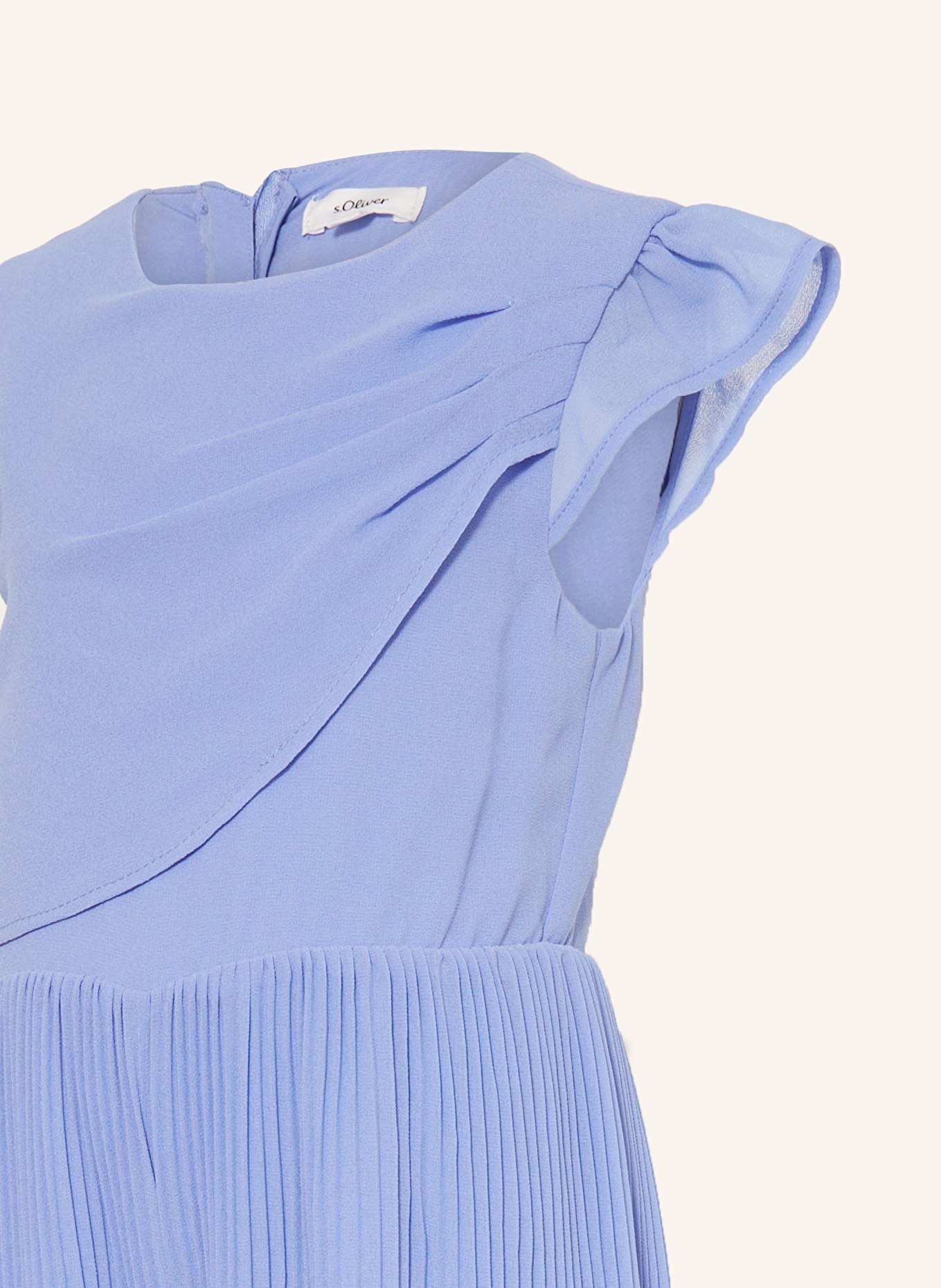 s.Oliver RED Jumpsuit mit Plissees: HELLBLAU