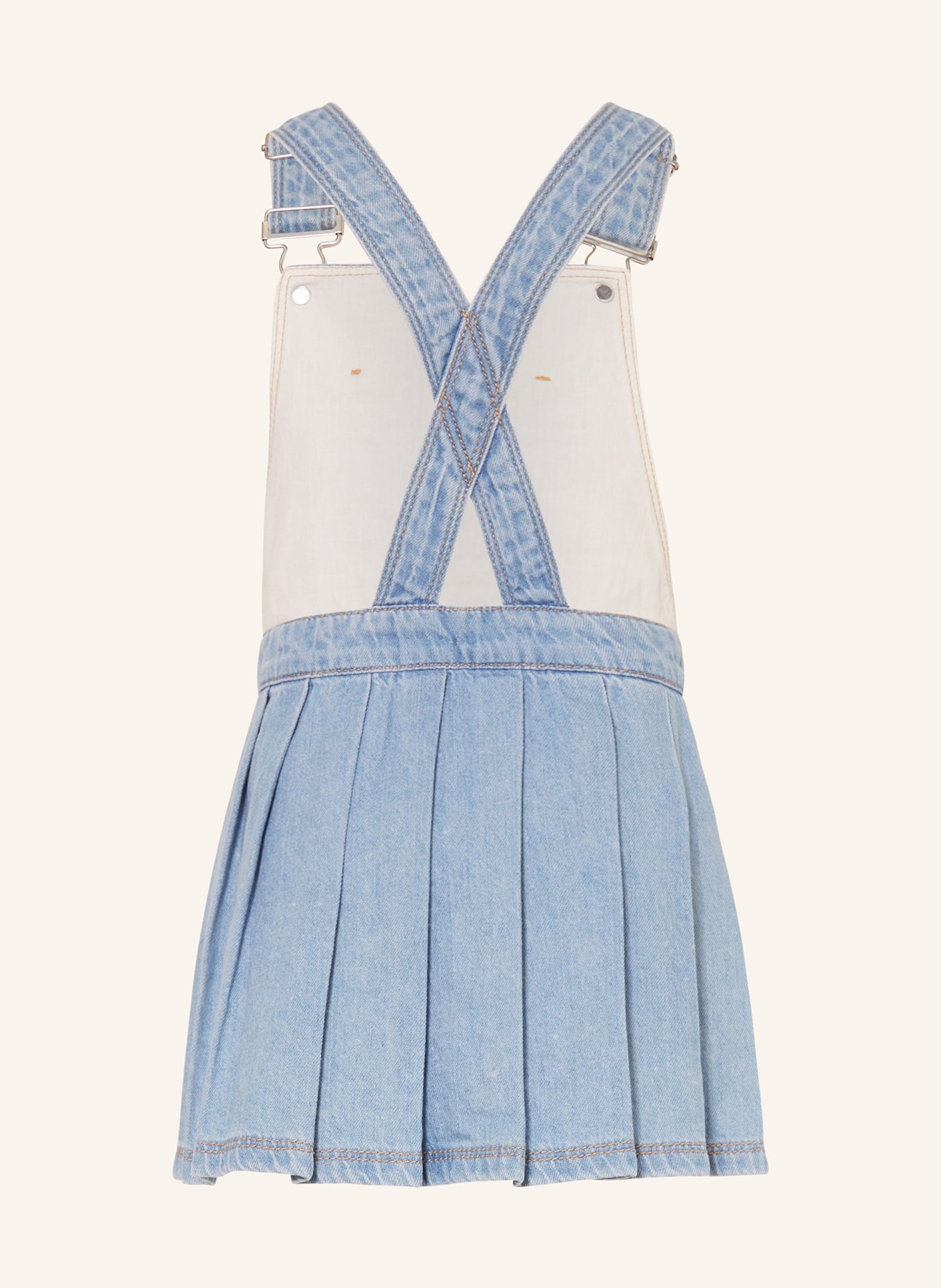 s.Oliver RED Jeanskleid mit Plissees: HELLBLAU