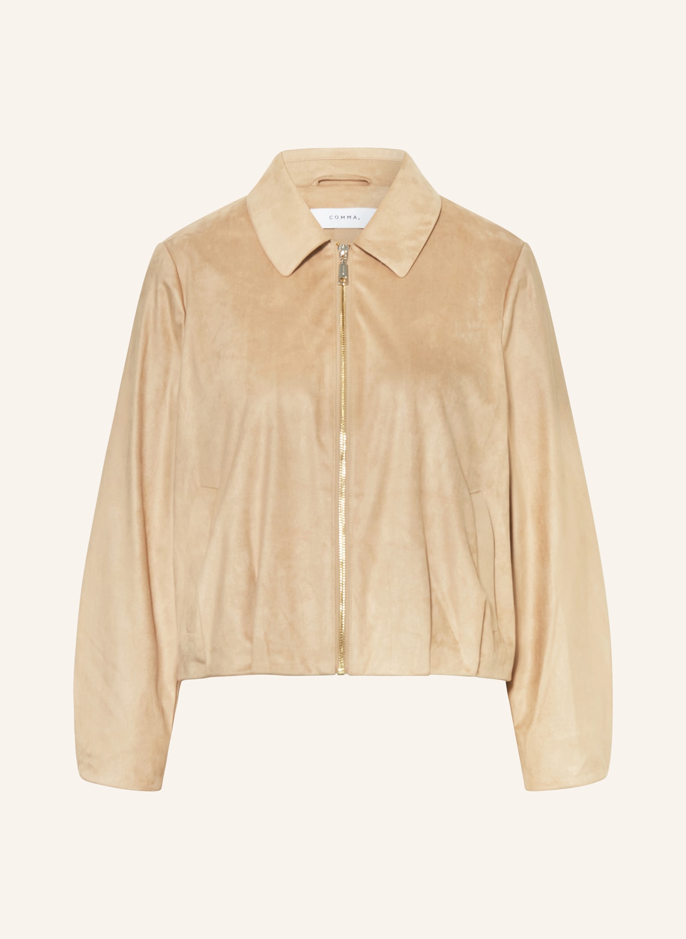 comma Bunda v koženém vzhledu: SVĚTLE HNĚDÁ