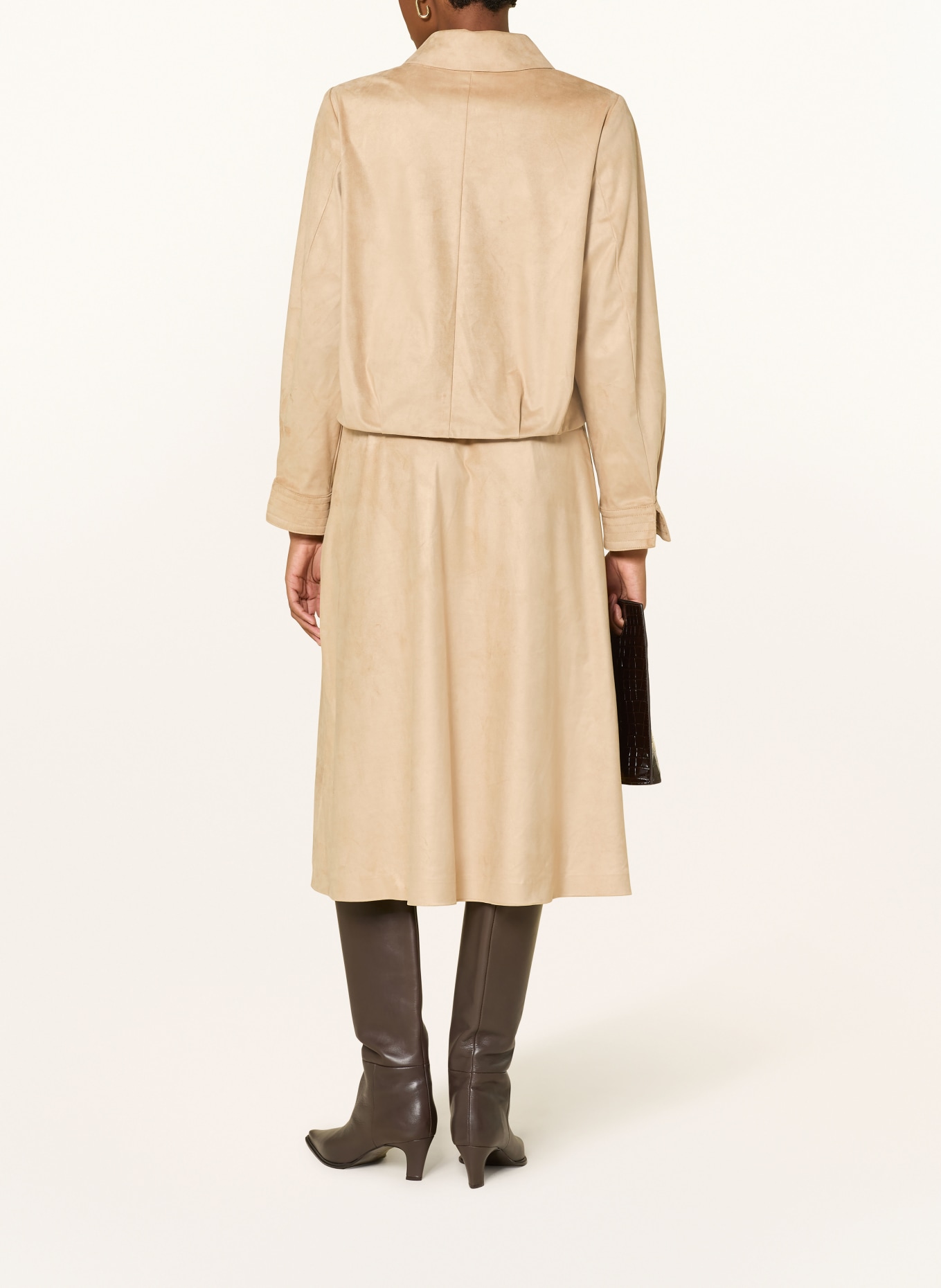 comma Bunda v koženém vzhledu: SVĚTLE HNĚDÁ