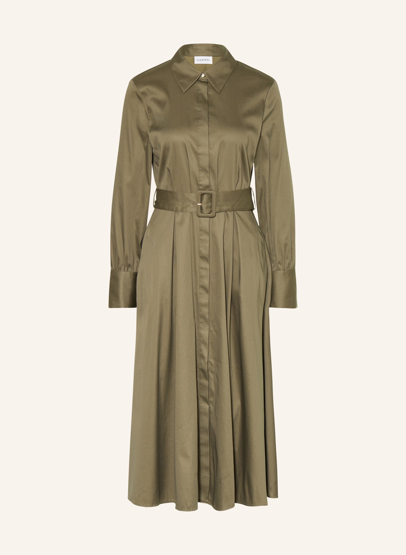 comma shirt dress: KHAKI