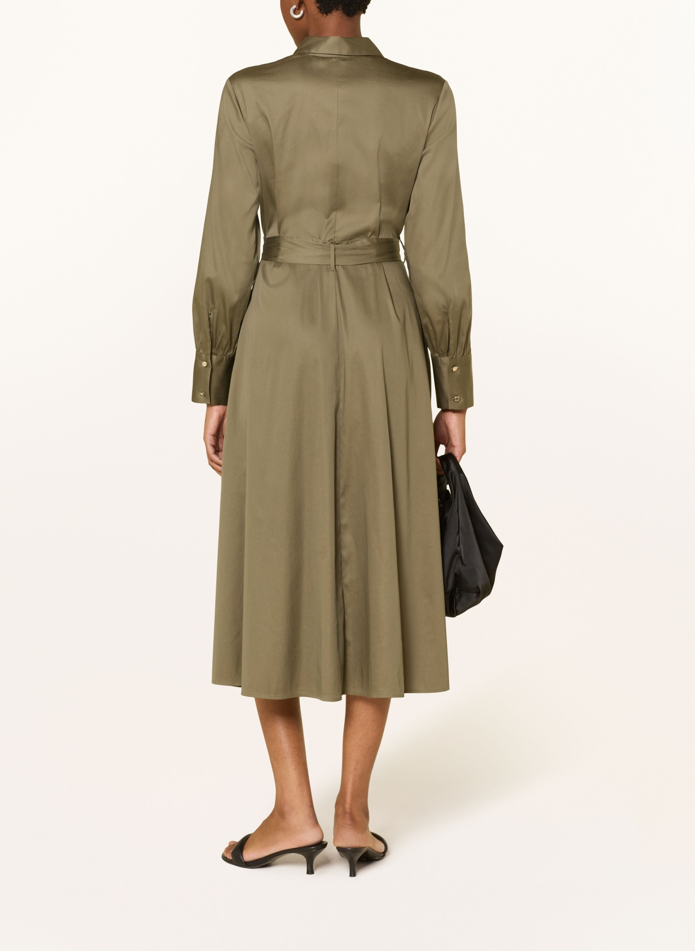 comma shirt dress: KHAKI